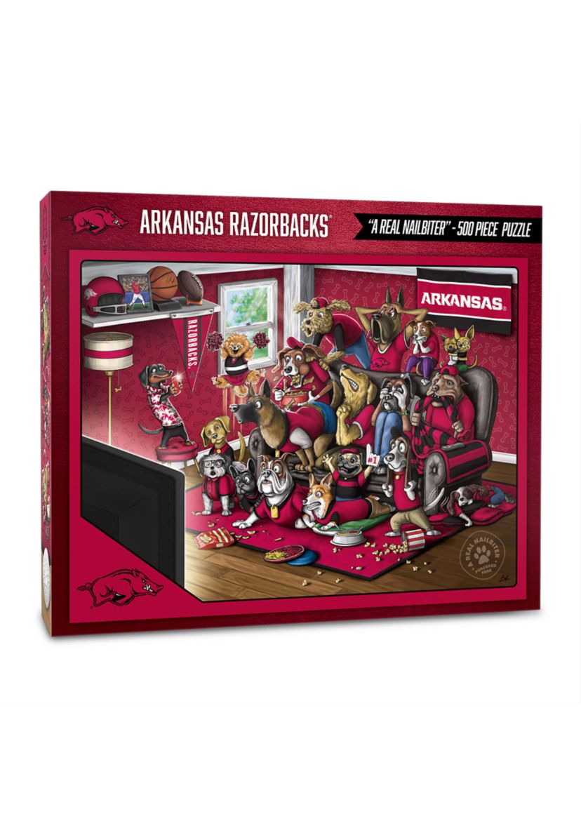 YouTheFan NCAA Arkansas Razorbacks Purebred Fans 500pc Puzzle - "A Real Nailbiter"