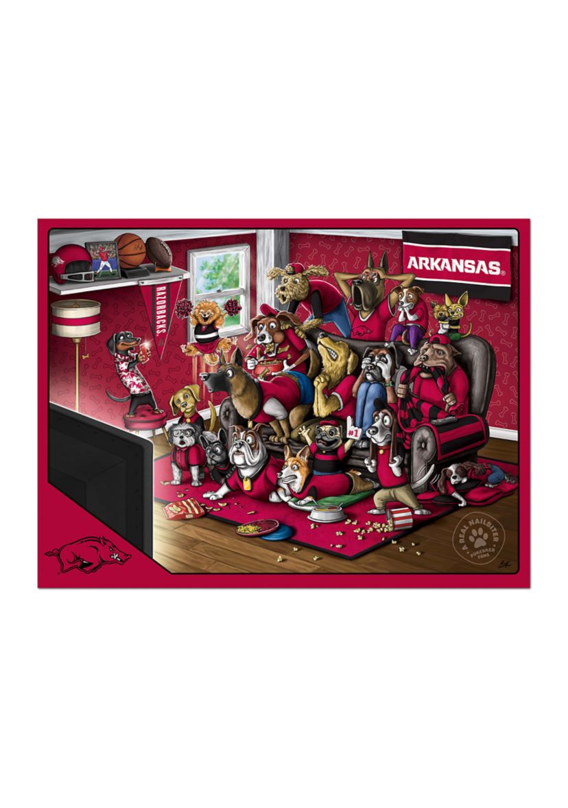 YouTheFan NCAA Arkansas Razorbacks Purebred Fans 500pc Puzzle - "A Real Nailbiter"