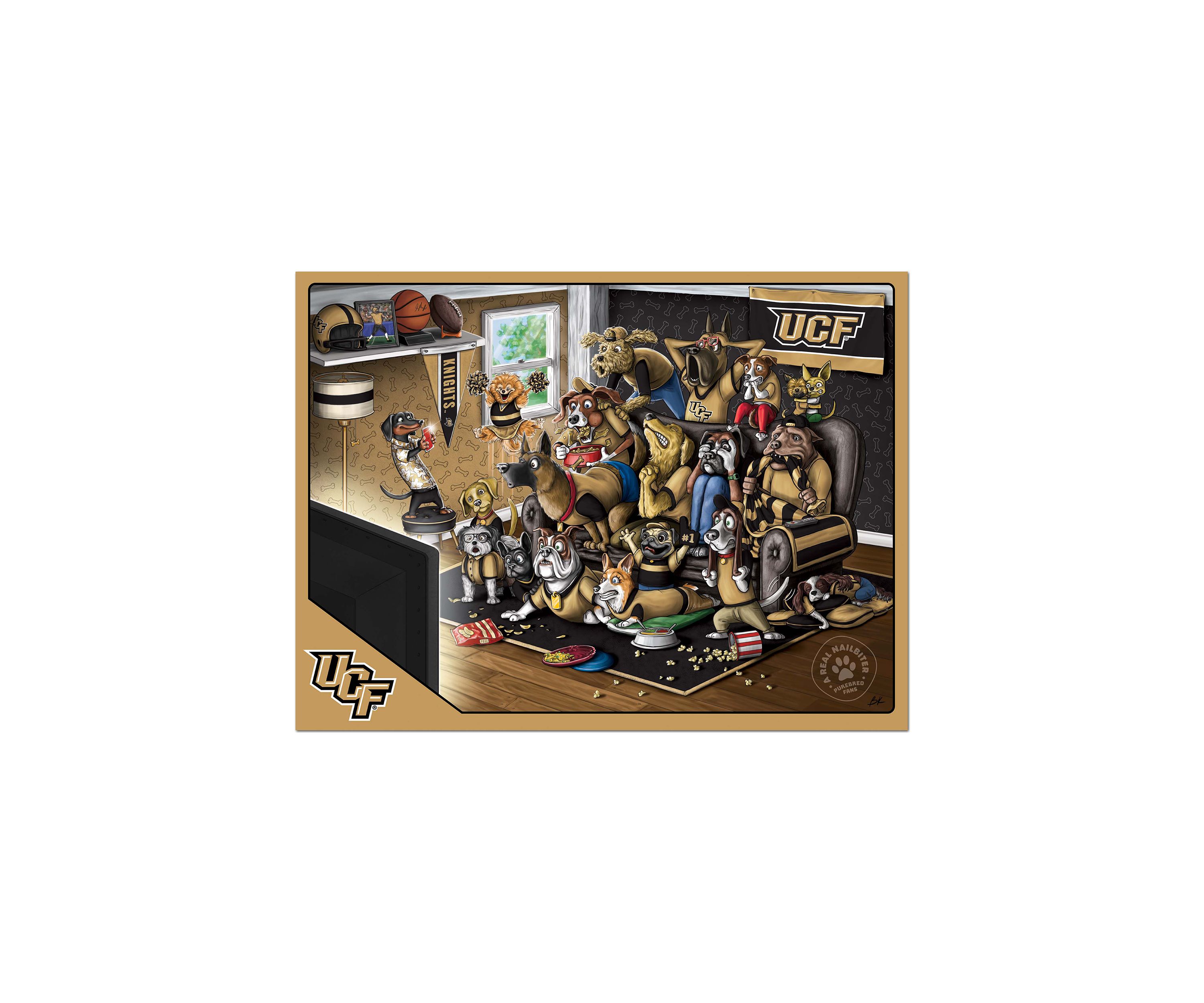 YouTheFan NCAA Central Florida Knights Purebred Fans 500pc Puzzle - "A Real Nailbiter"