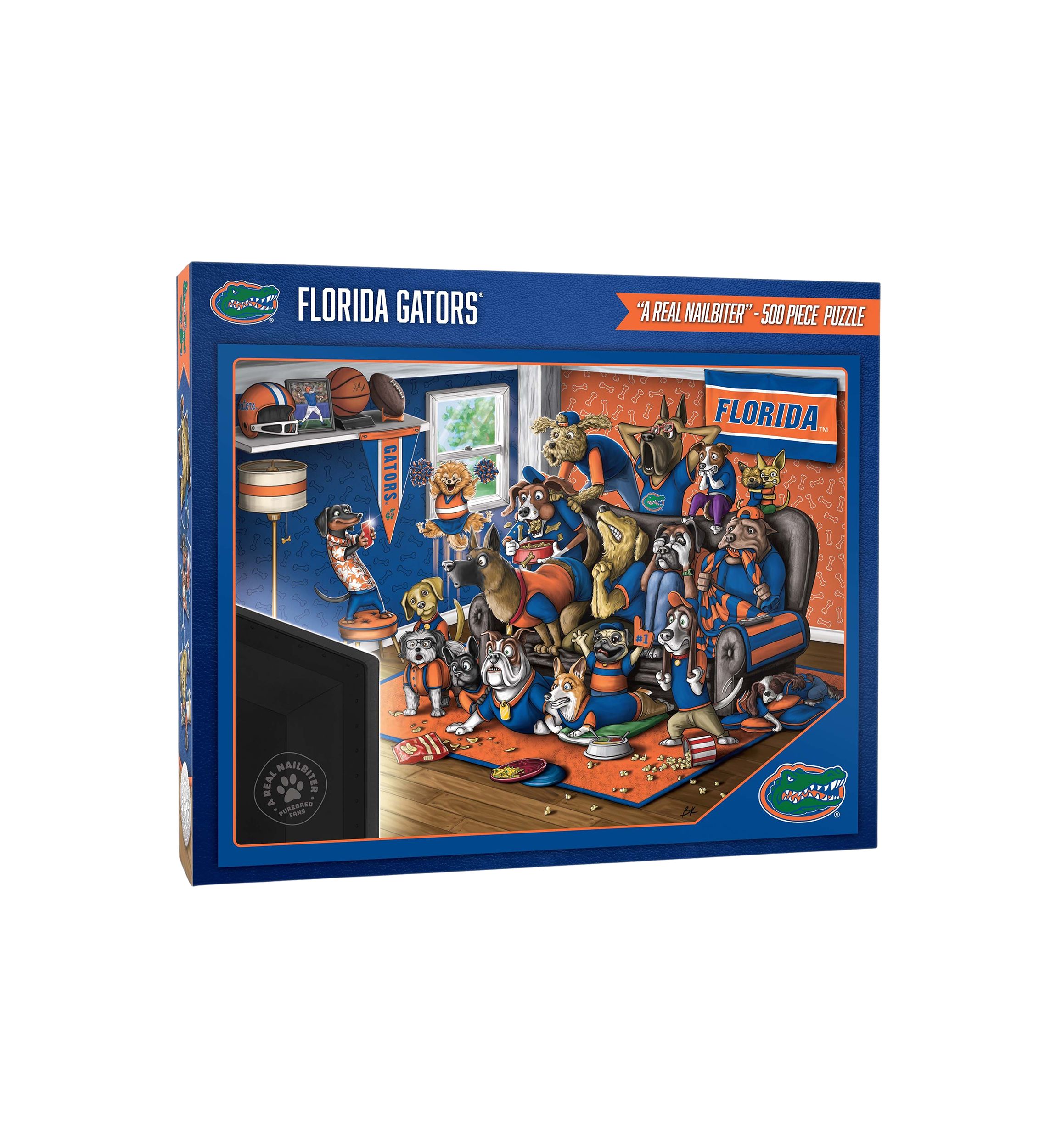 YouTheFan NCAA Florida Gators Purebred Fans 500pc Puzzle - "A Real Nailbiter"