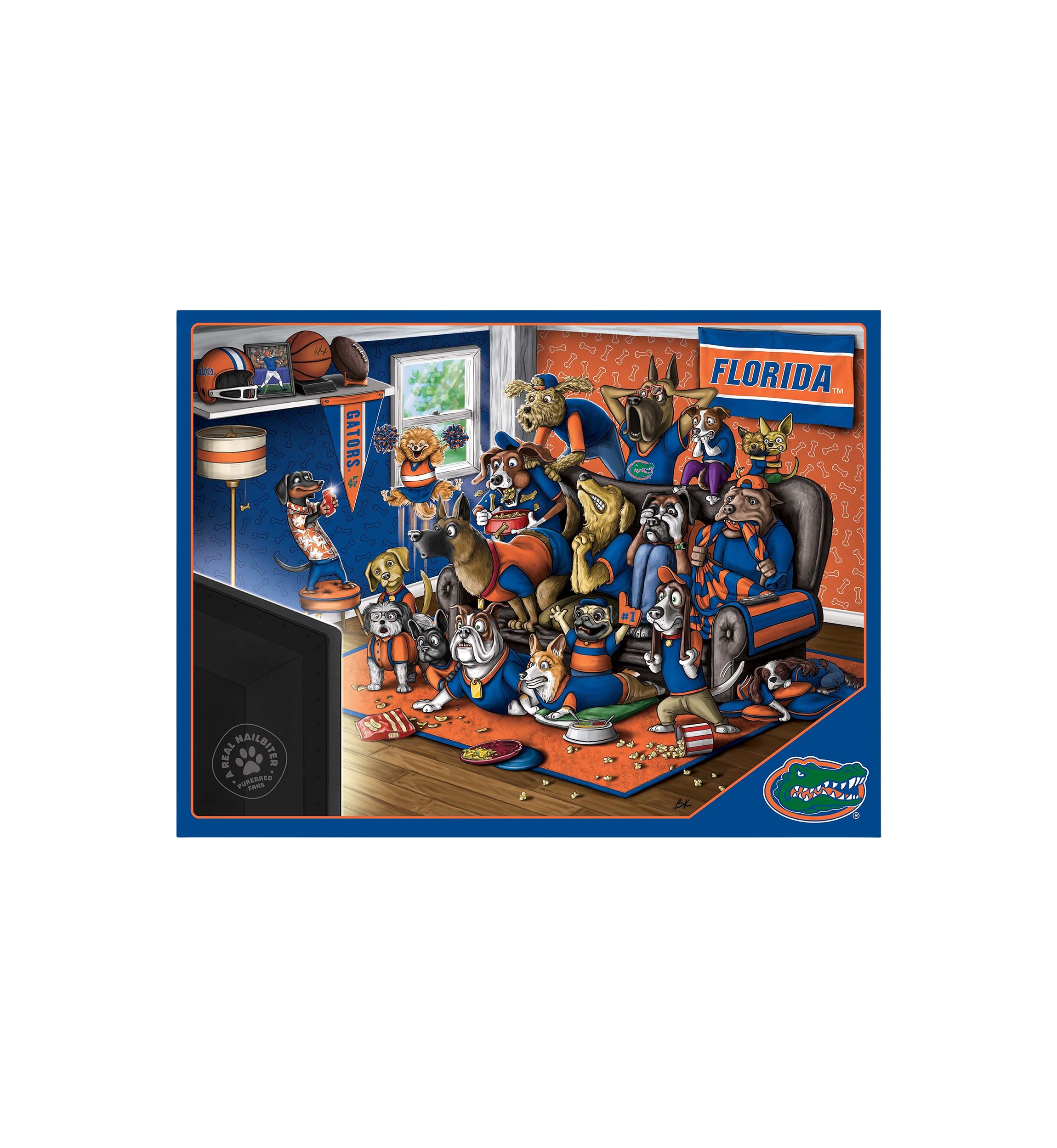 YouTheFan NCAA Florida Gators Purebred Fans 500pc Puzzle - "A Real Nailbiter"