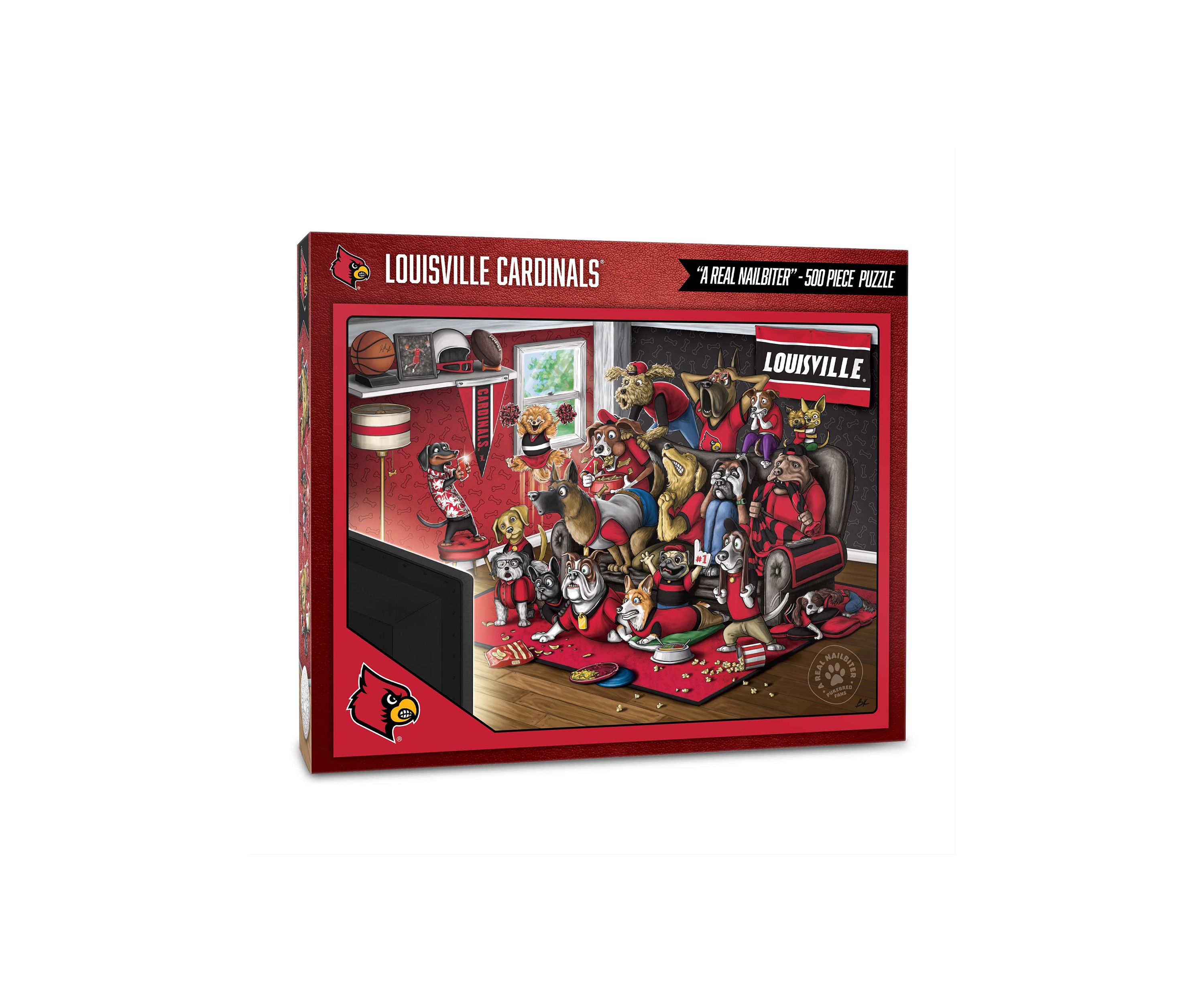 YouTheFan NCAA Louisville Cardinals Purebred Fans 500pc Puzzle - "A Real Nailbiter"