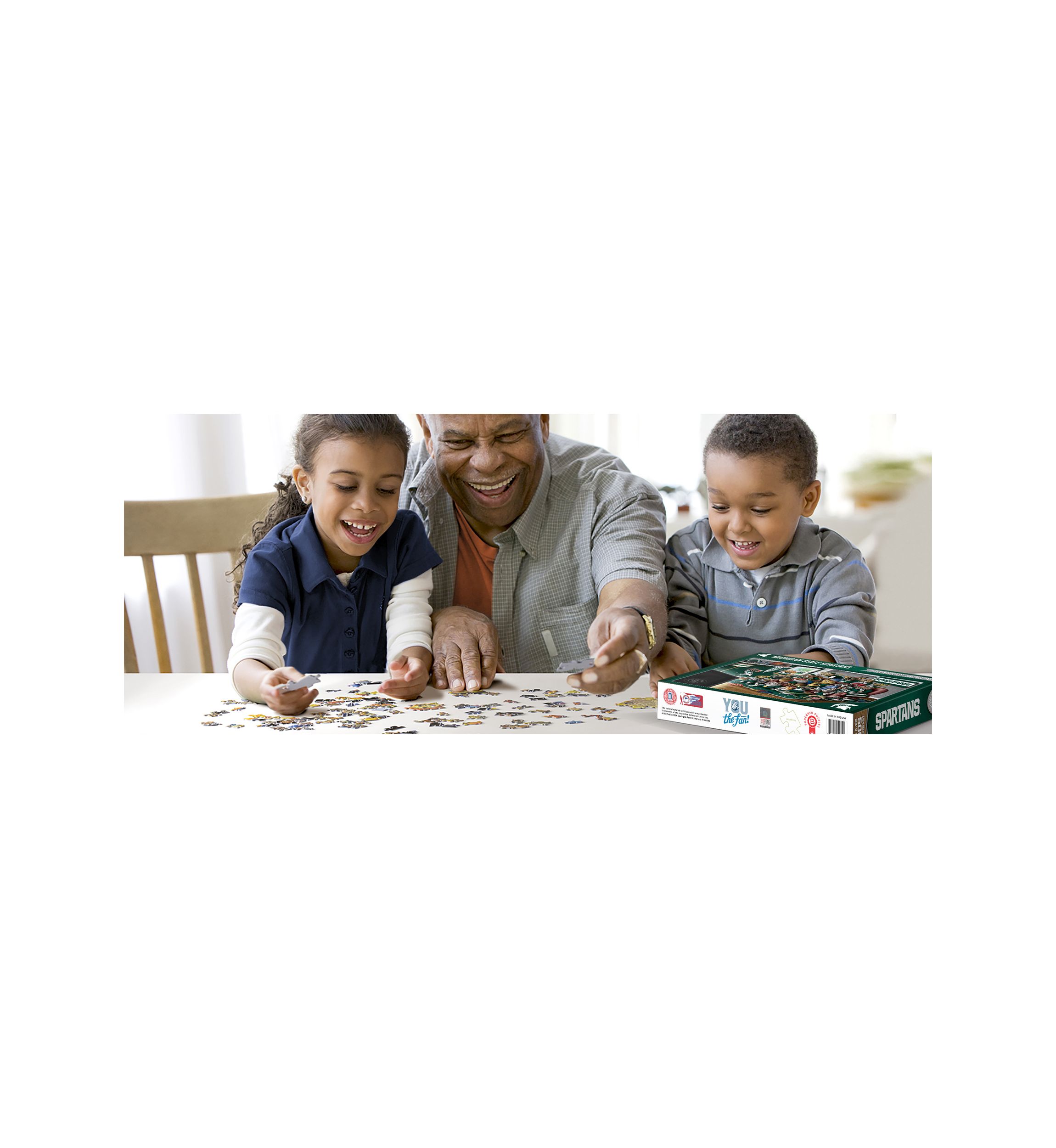 YouTheFan NCAA Michigan State Spartans Purebred Fans 500pc Puzzle - "A Real Nailbiter"