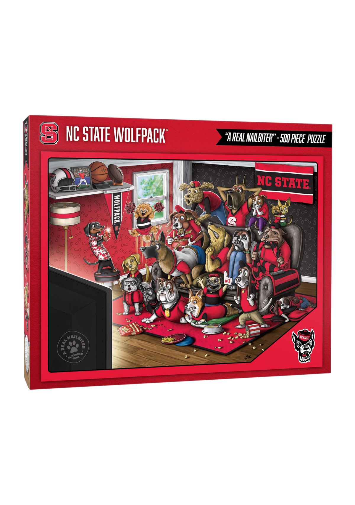 YouTheFan NCAA NC State Wolfpack Purebred Fans 500pc Puzzle - "A Real Nailbiter"