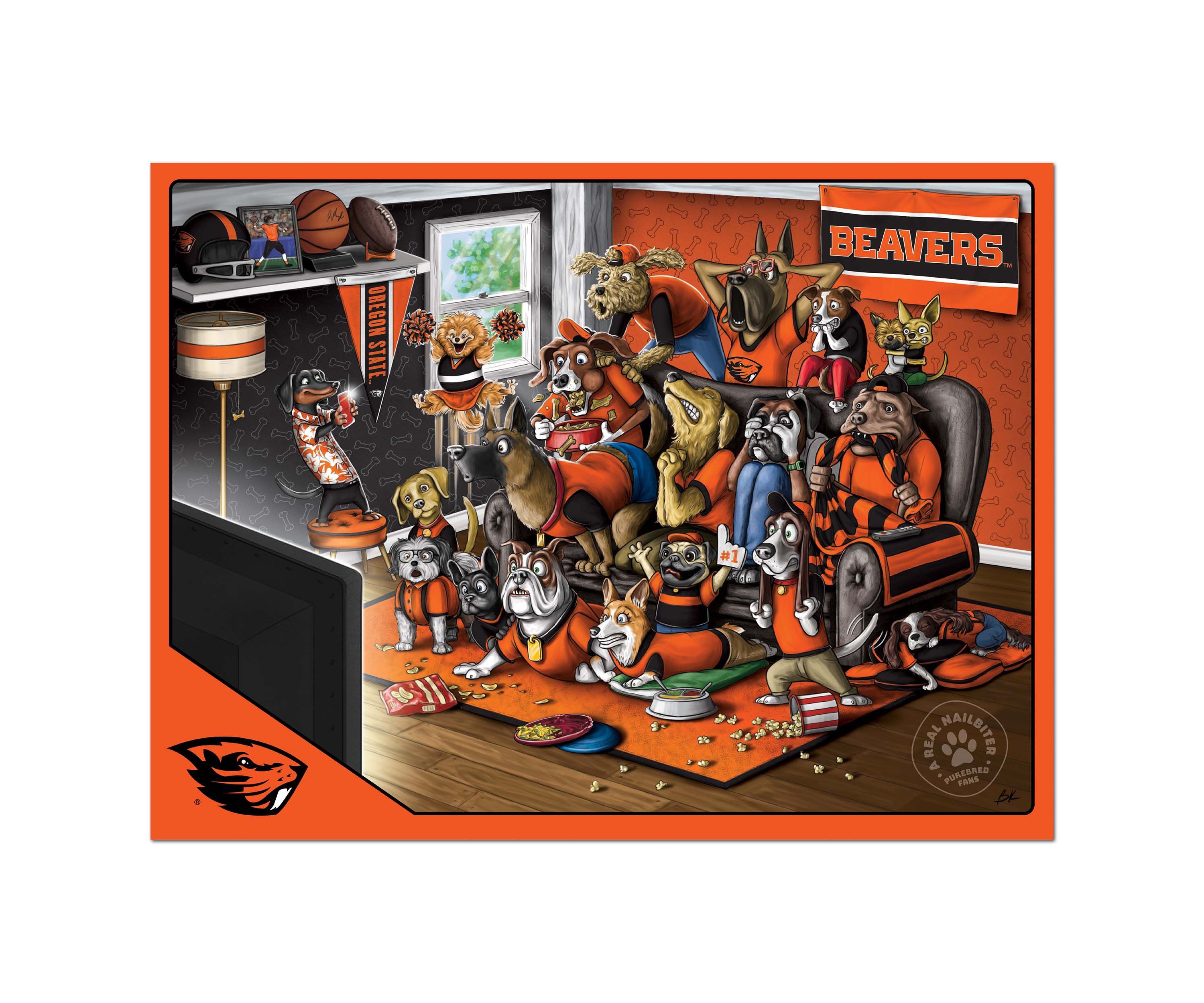 YouTheFan NCAA Oregon State Beavers Purebred Fans 500pc Puzzle - "A Real Nailbiter"