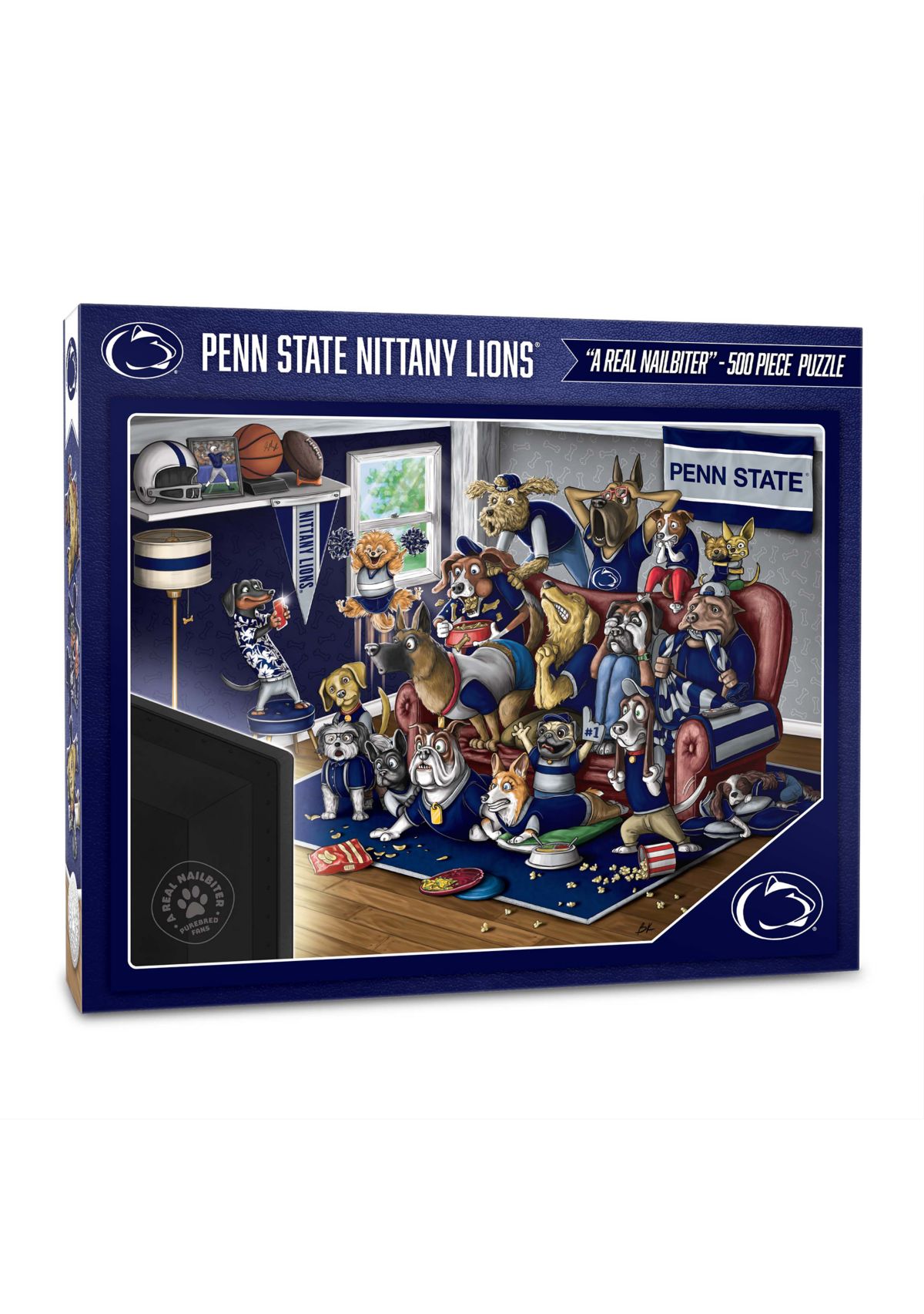 YouTheFan NCAA Penn State Nittany Lions Purebred Fans 500pc Puzzle - "A Real Nailbiter"