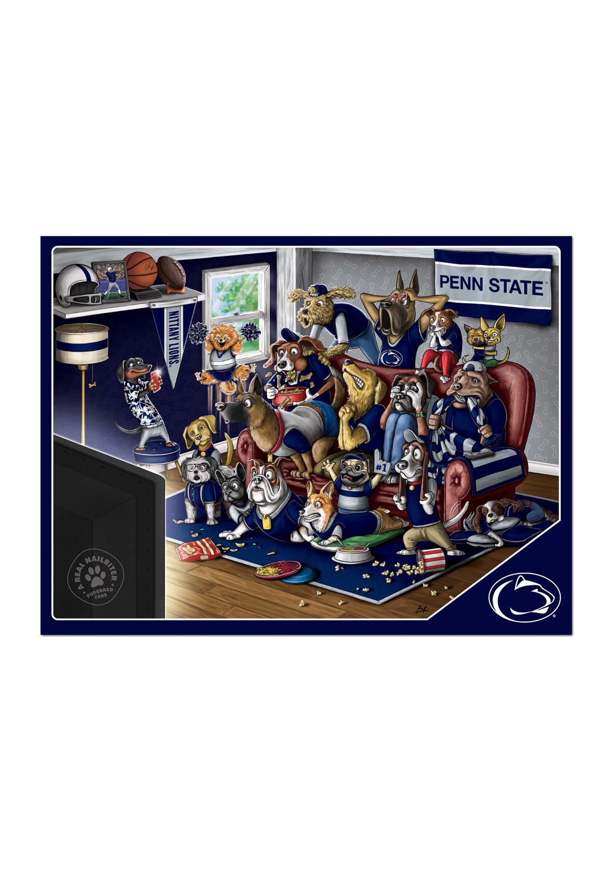YouTheFan NCAA Penn State Nittany Lions Purebred Fans 500pc Puzzle - "A Real Nailbiter"