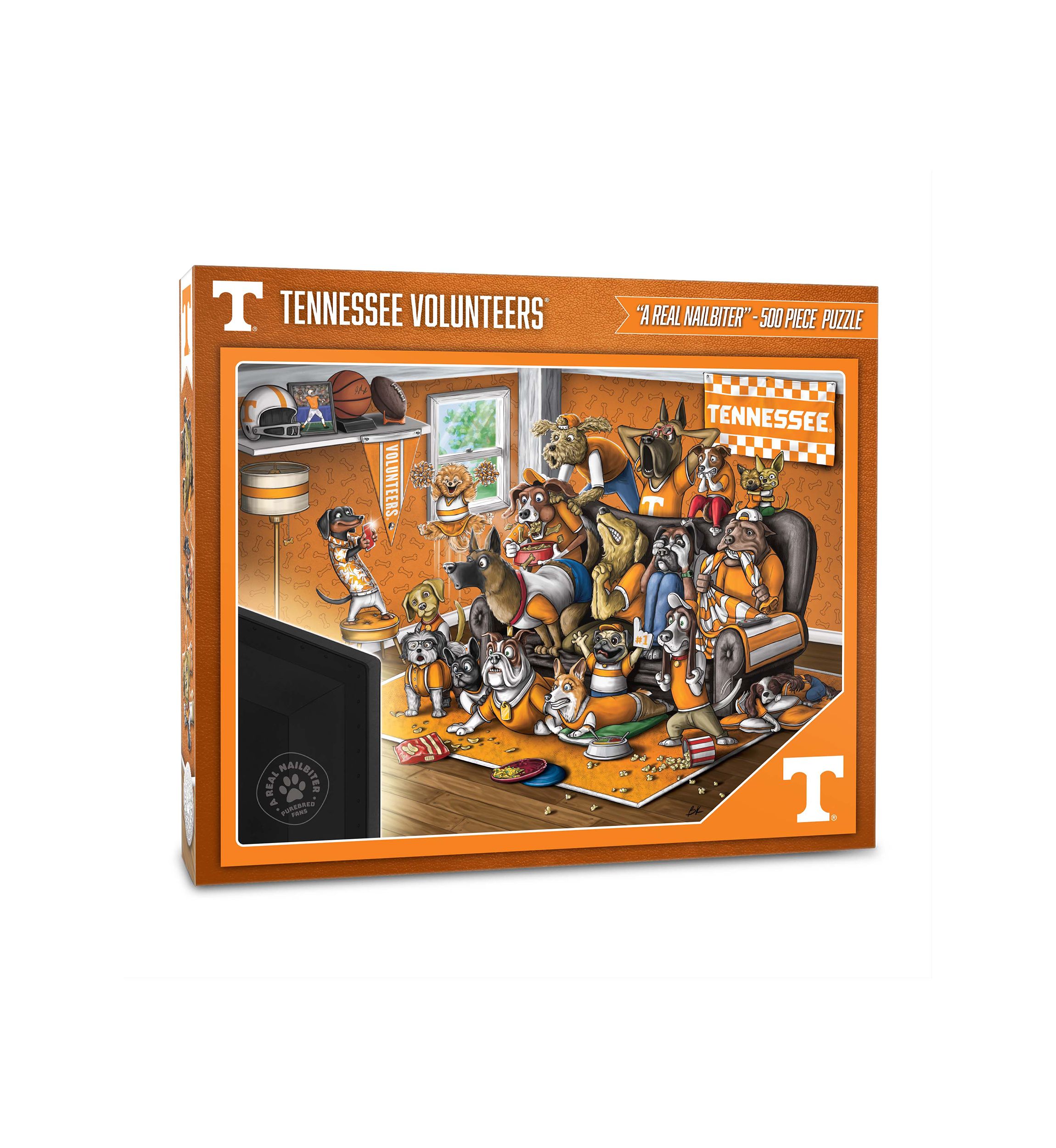 YouTheFan NCAA Tennessee Volunteers Purebred Fans 500pc Puzzle - "A Real Nailbiter"