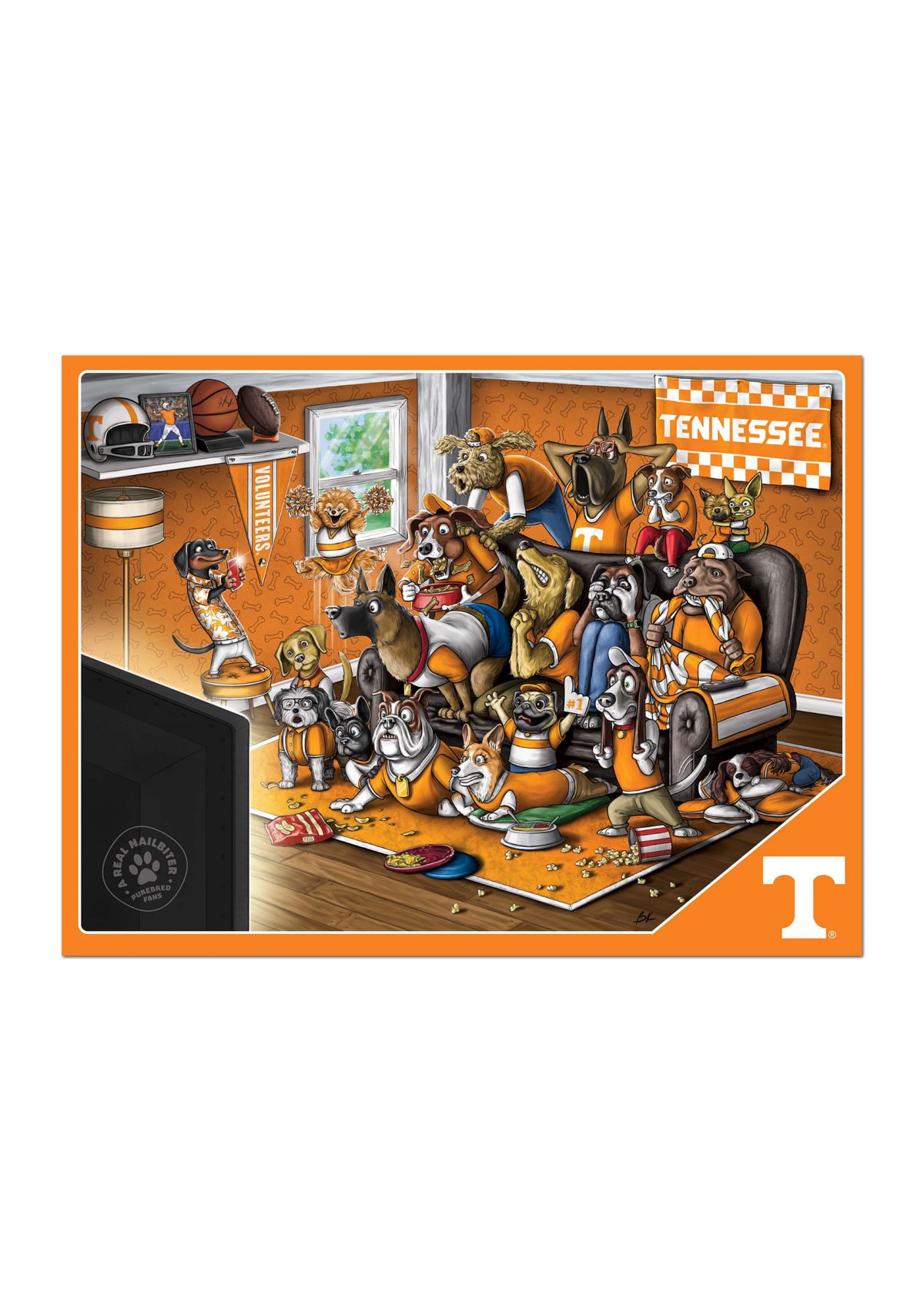 YouTheFan NCAA Tennessee Volunteers Purebred Fans 500pc Puzzle - "A Real Nailbiter"