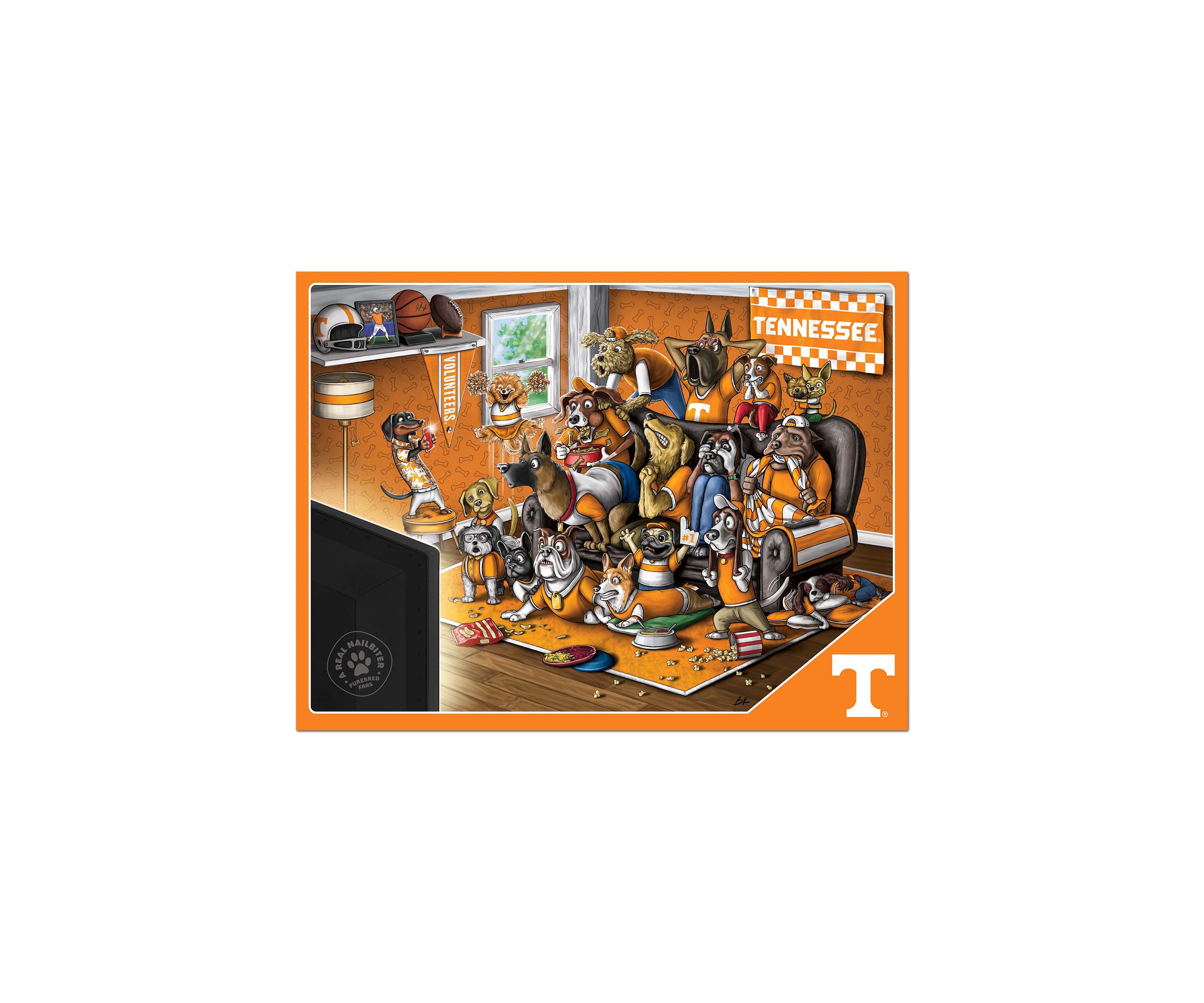 YouTheFan NCAA Tennessee Volunteers Purebred Fans 500pc Puzzle - "A Real Nailbiter"