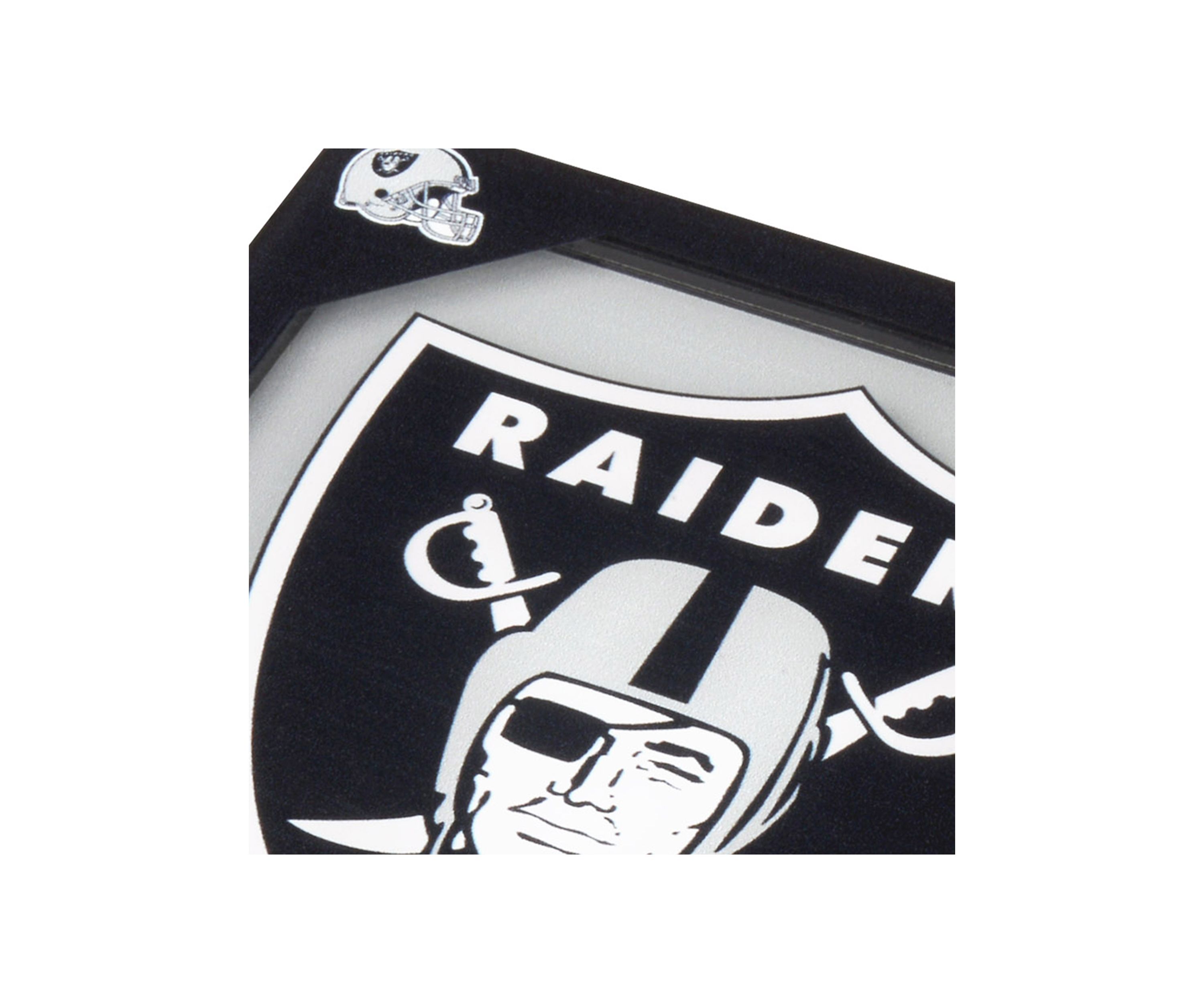 Oakland Raiders YouTheFan NFL Las Vegas Raiders 3D Logo Series Coasters