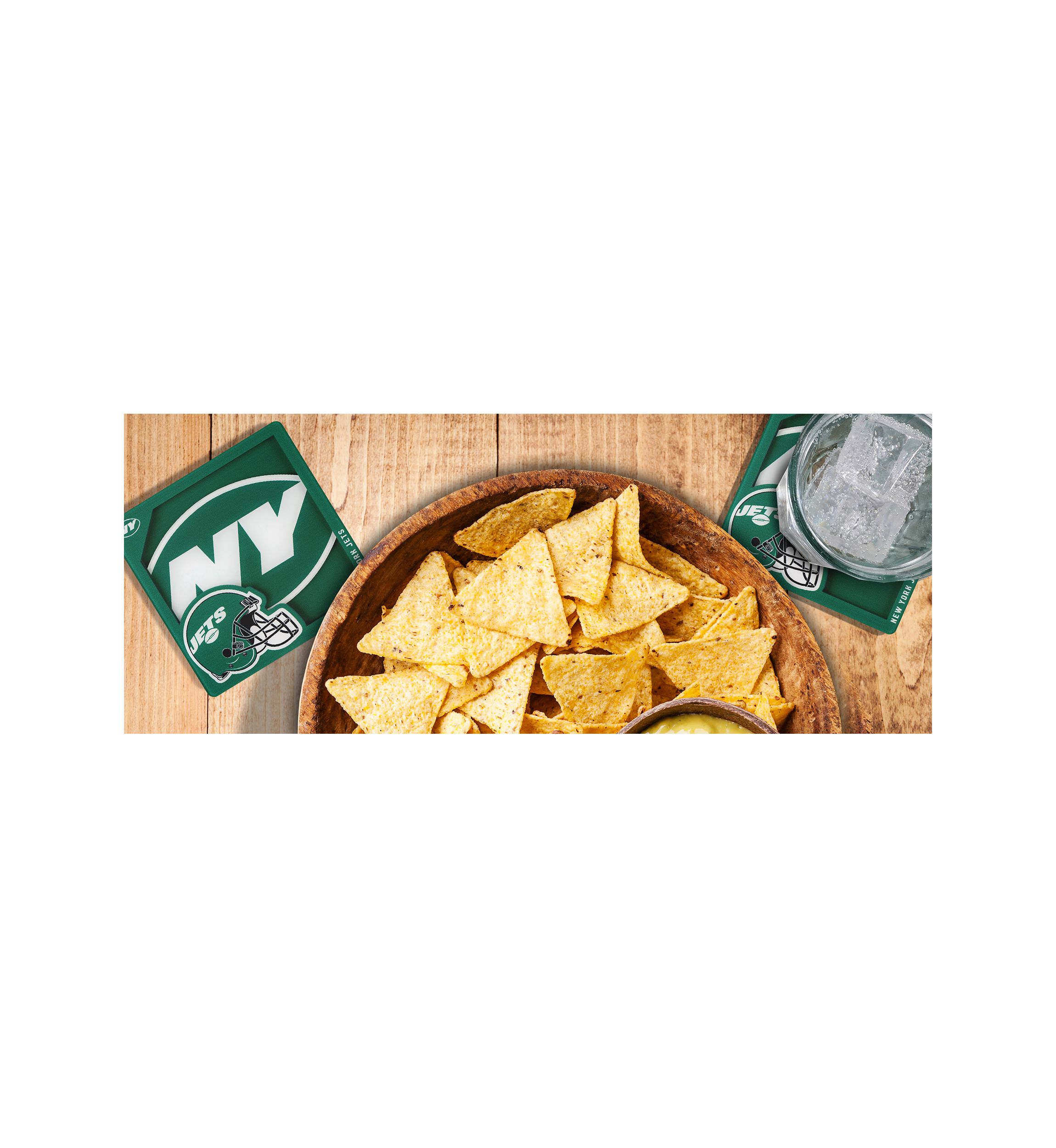 YouTheFan NFL New York Jets 3D Logo Series Coasters