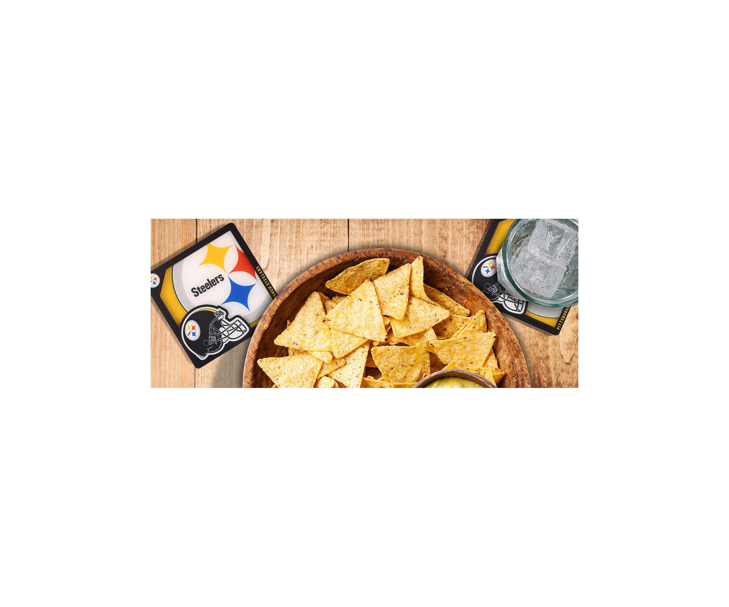 YouTheFan NFL Pittsburgh Steelers 3D Logo Series Coasters
