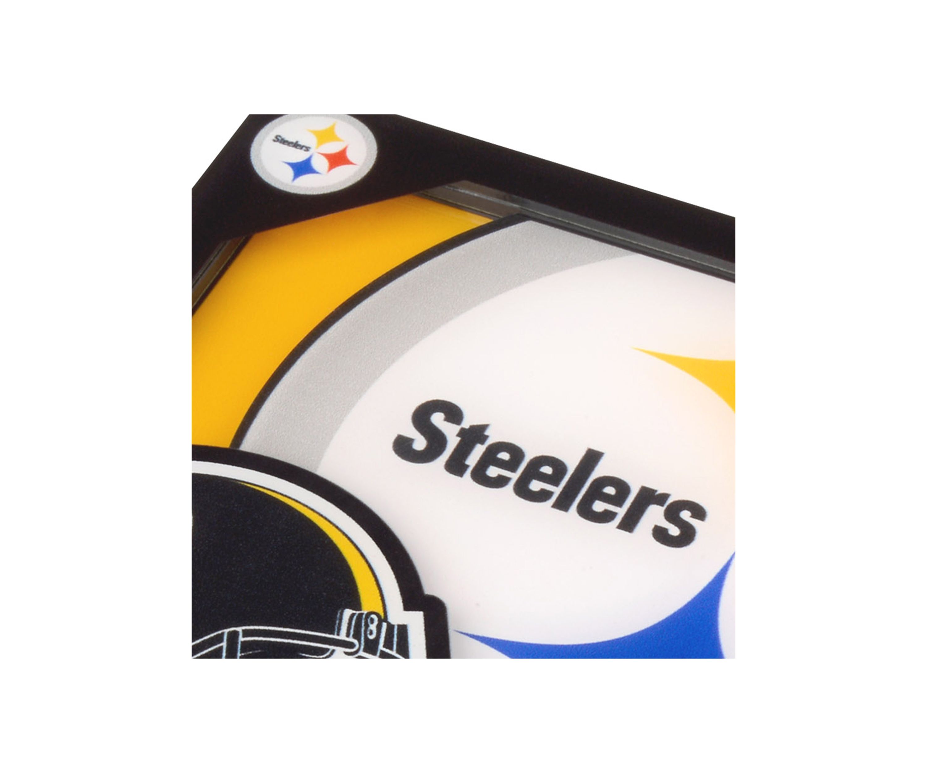 YouTheFan NFL Pittsburgh Steelers 3D Logo Series Coasters
