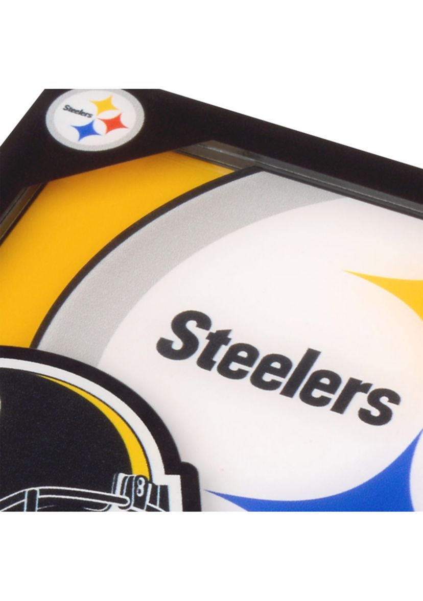 YouTheFan NFL Pittsburgh Steelers 3D Logo Series Coasters
