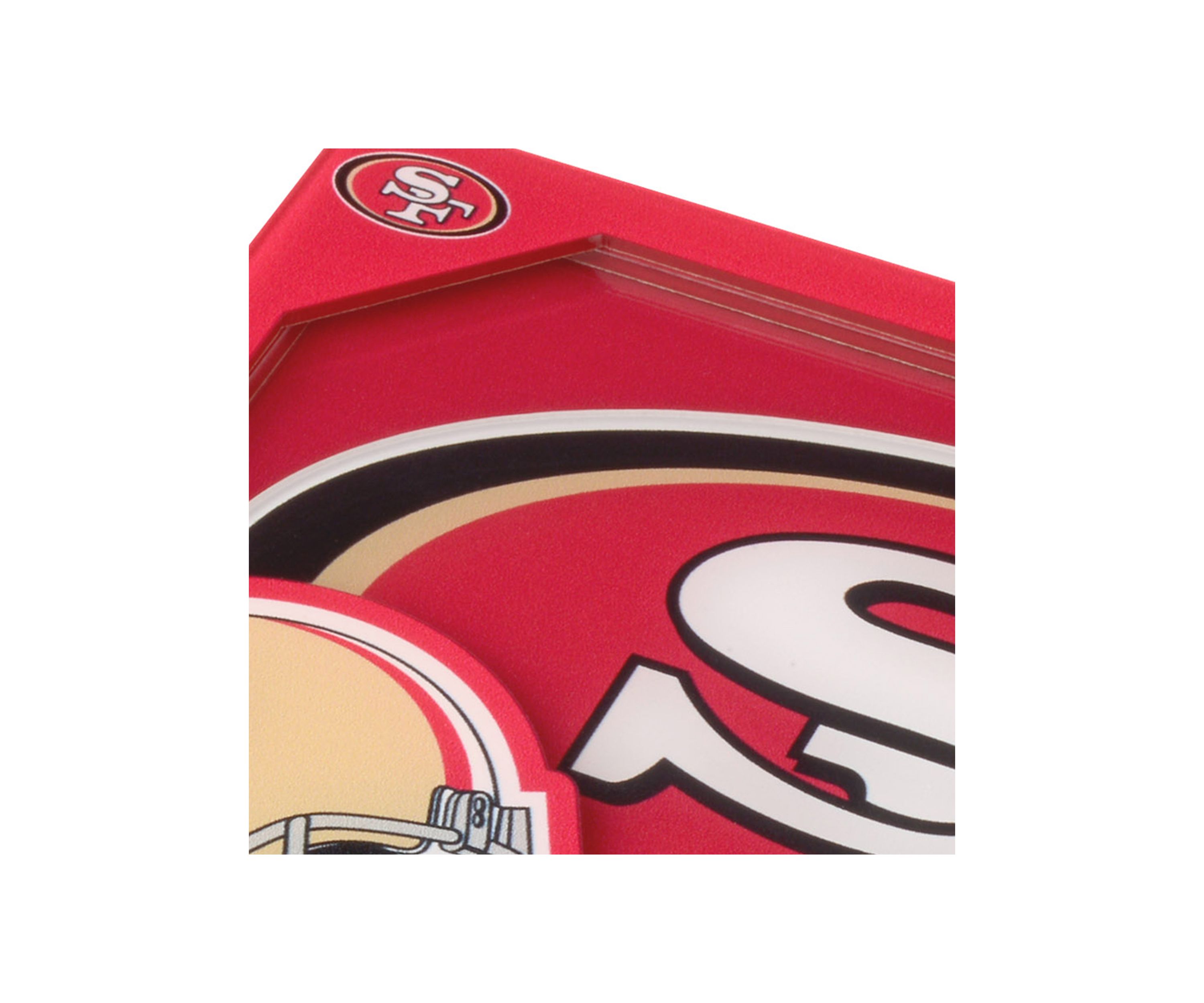 YouTheFan NFL San Francisco 49ers 3D Logo Series Coasters