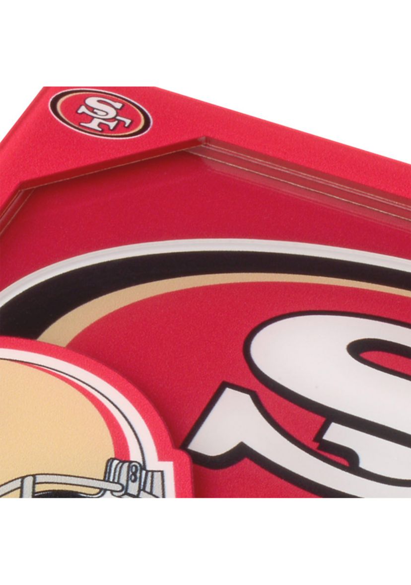 YouTheFan NFL San Francisco 49ers 3D Logo Series Coasters