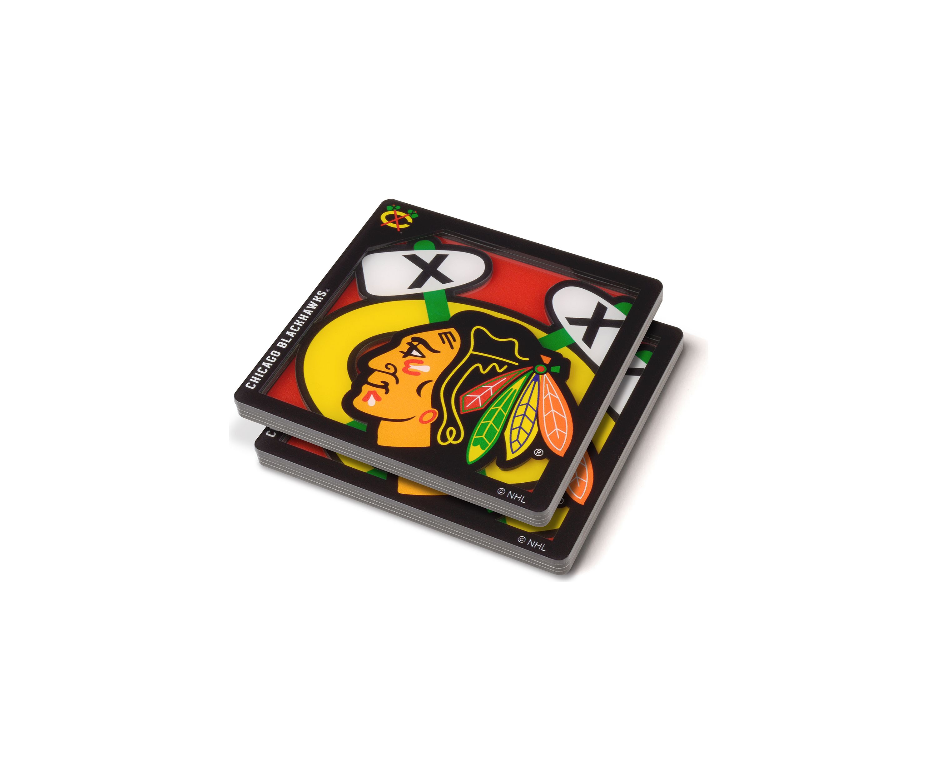 YouTheFan NHL Chicago Blackhawks 3D Logo Series Coasters