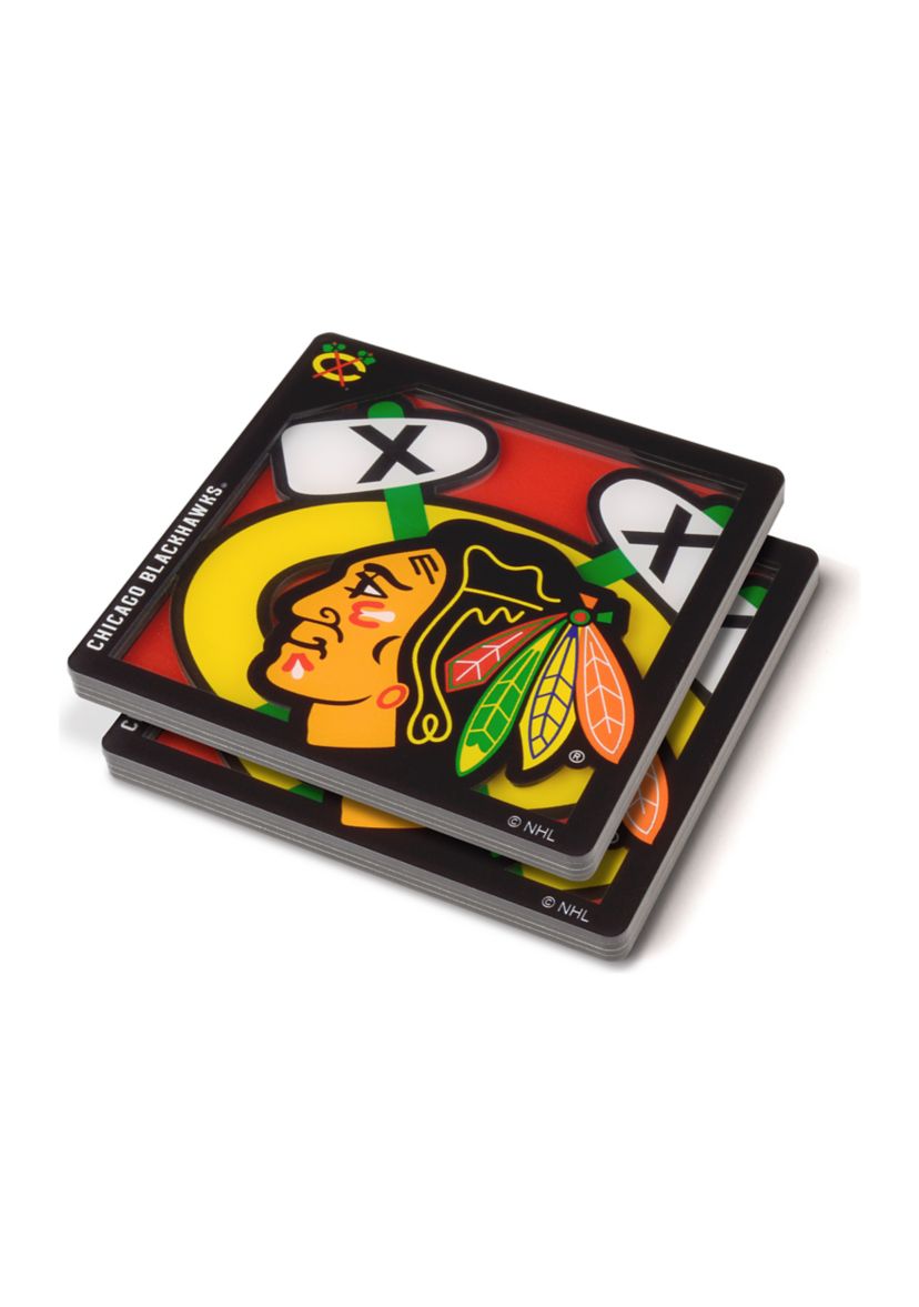 YouTheFan NHL Chicago Blackhawks 3D Logo Series Coasters