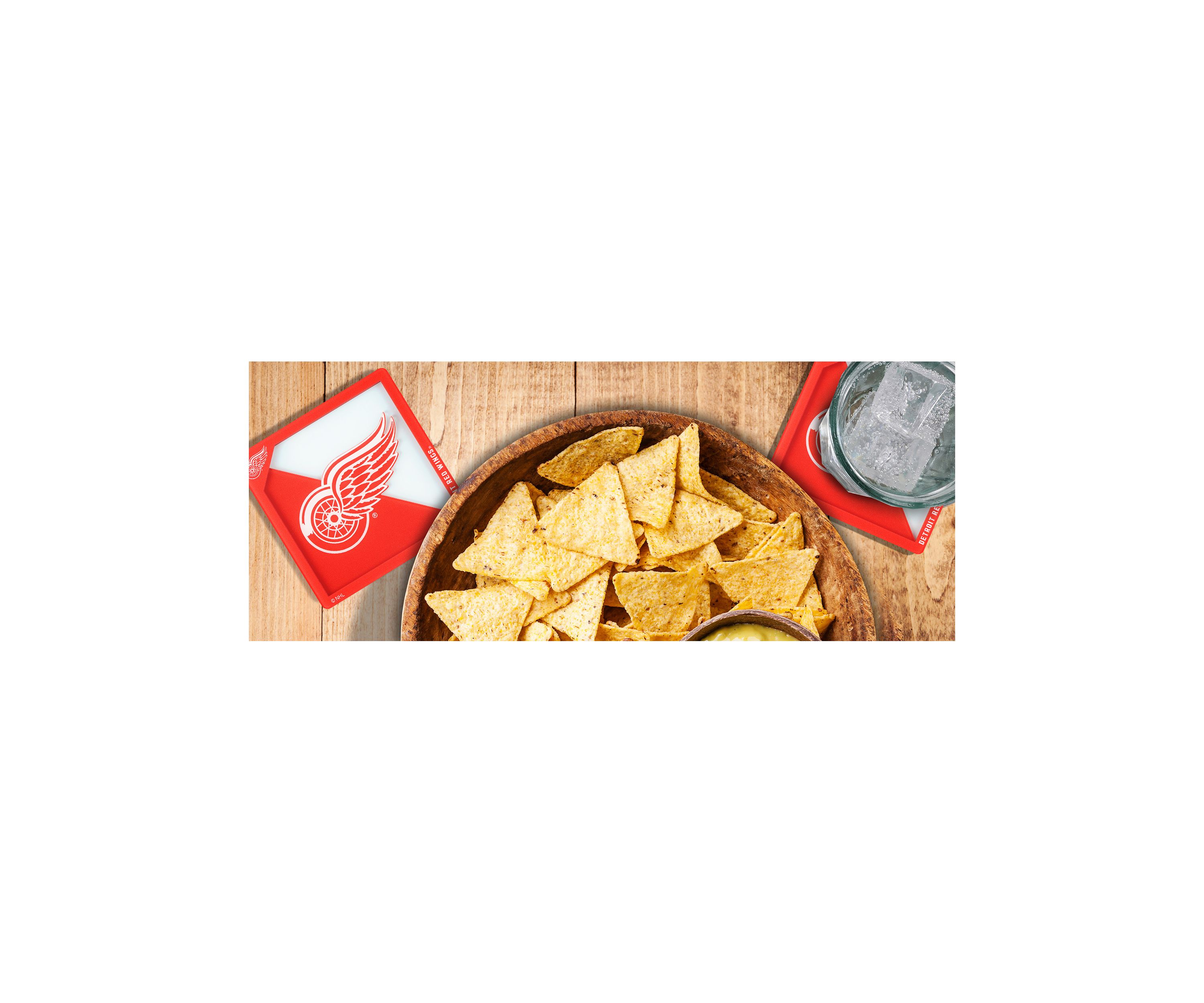 YouTheFan NHL Detroit Red Wings 3D Logo Series Coasters