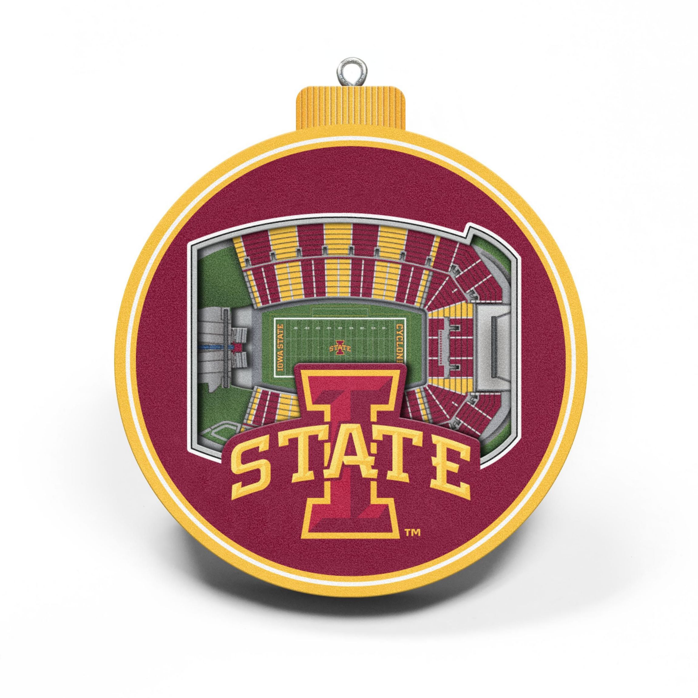 YouTheFan NCAA Iowa State Cyclones 3D StadiumView Ornament - Jack Trice Stadium