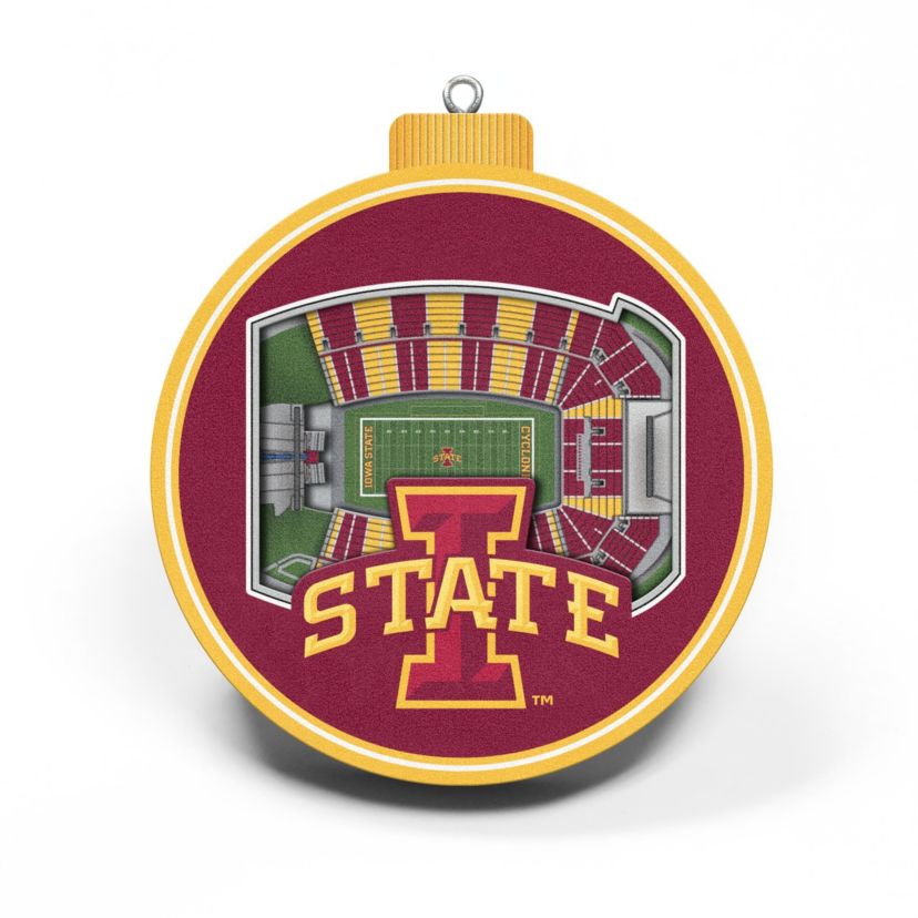 YouTheFan NCAA Iowa State Cyclones 3D StadiumView Ornament - Jack Trice Stadium