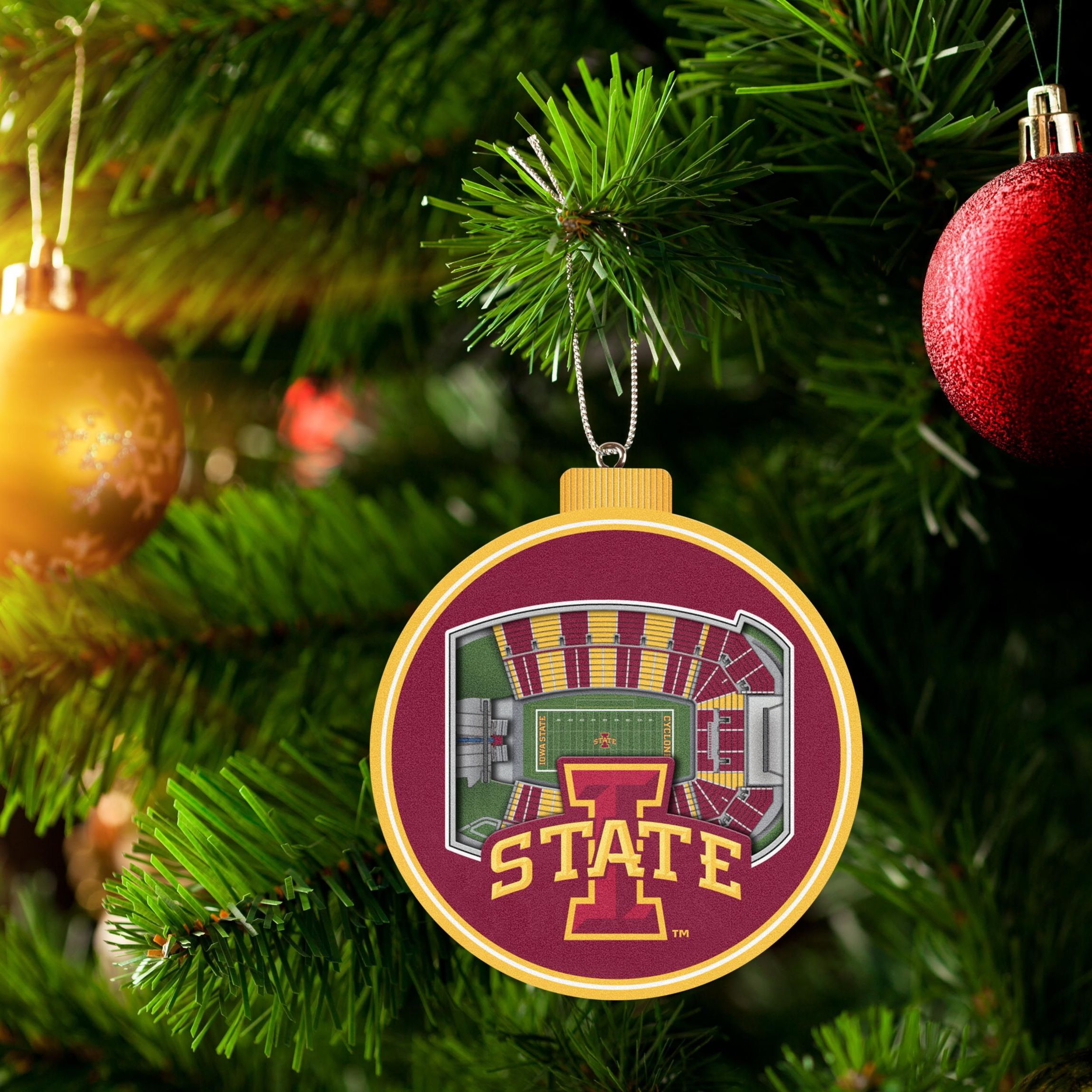 YouTheFan NCAA Iowa State Cyclones 3D StadiumView Ornament - Jack Trice Stadium