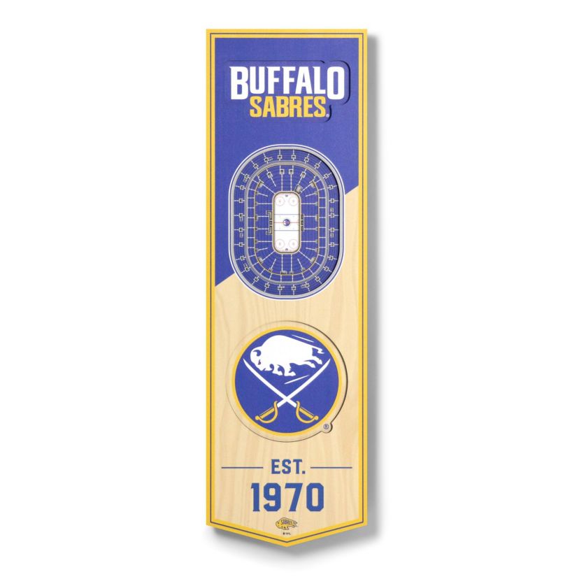 YouTheFan NHL Buffalo Sabres 3D Stadium 6x19 Banner -  KeyBank Center
