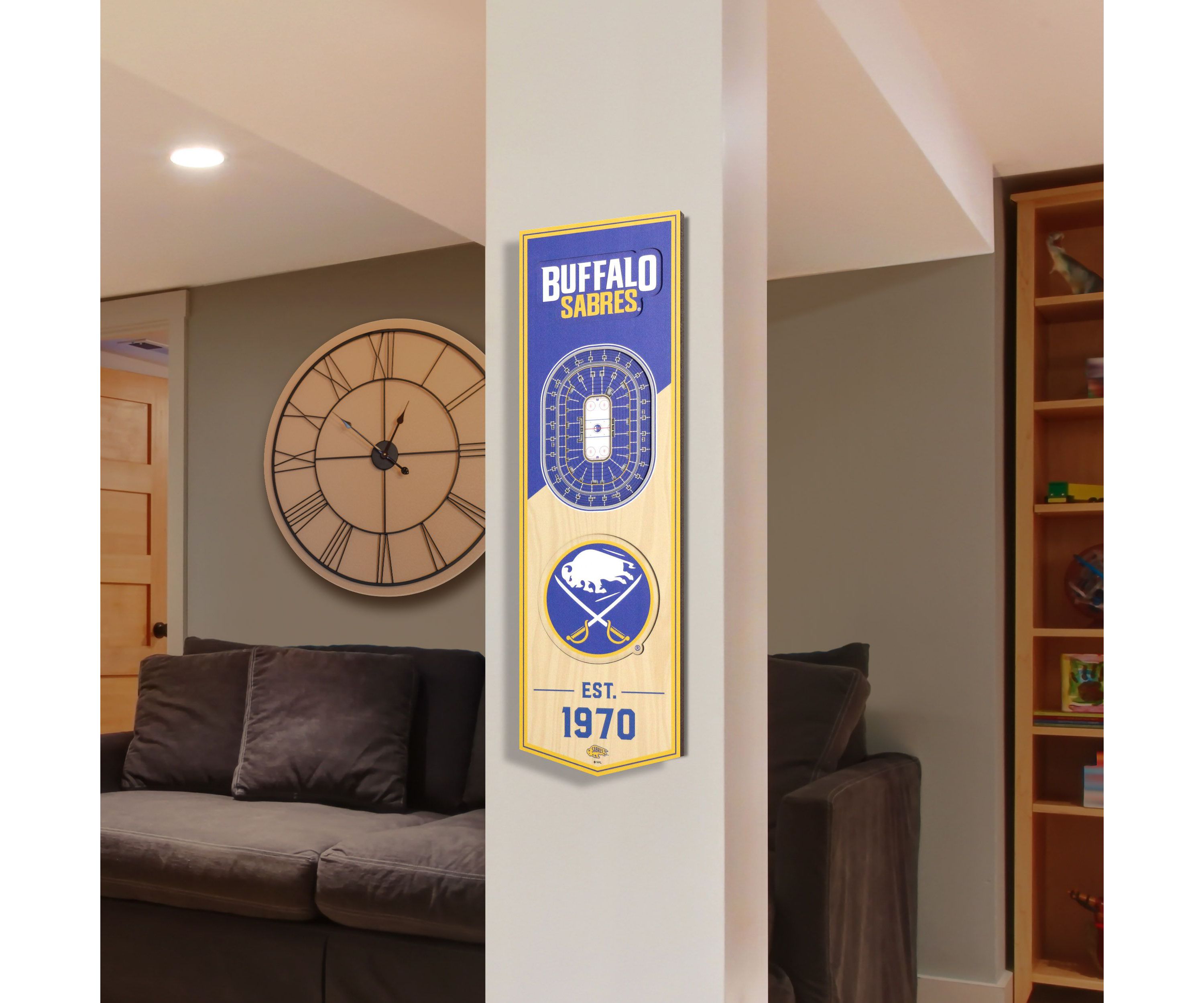 YouTheFan NHL Buffalo Sabres 3D Stadium 6x19 Banner -  KeyBank Center