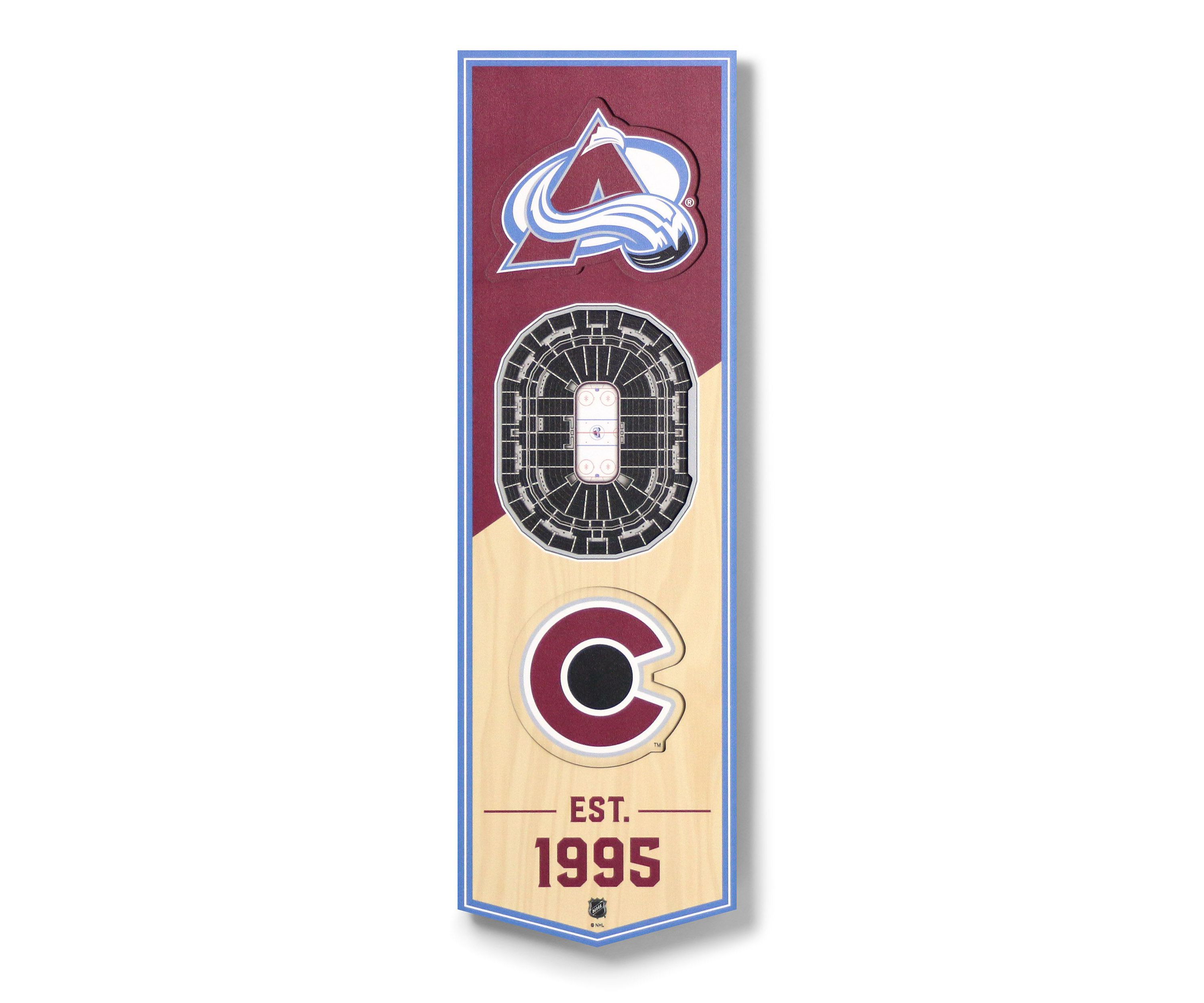 YouTheFan NHL Colorado Avalanche 3D Stadium 6x19 Banner -  Ball Arena