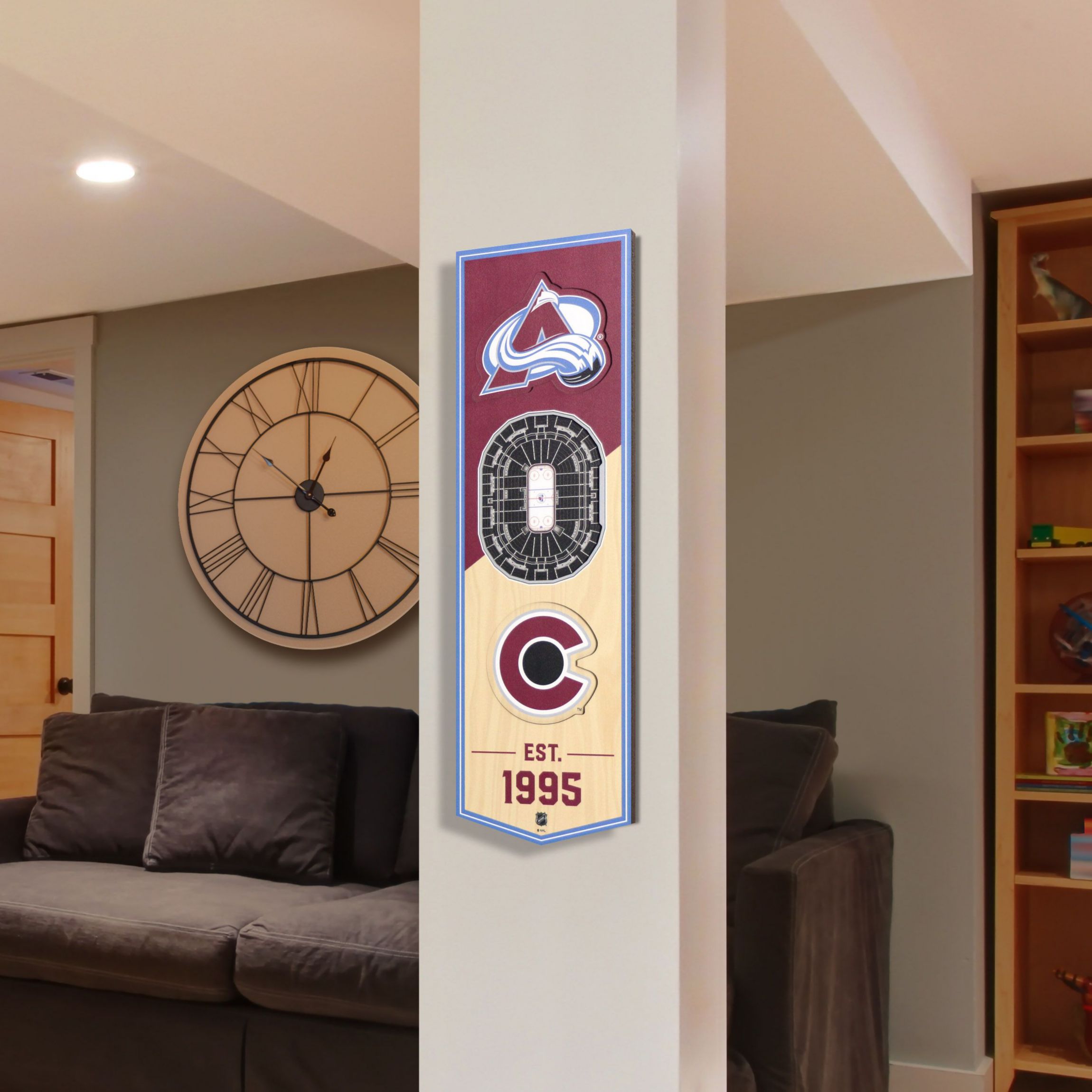 YouTheFan NHL Colorado Avalanche 3D Stadium 6x19 Banner -  Ball Arena