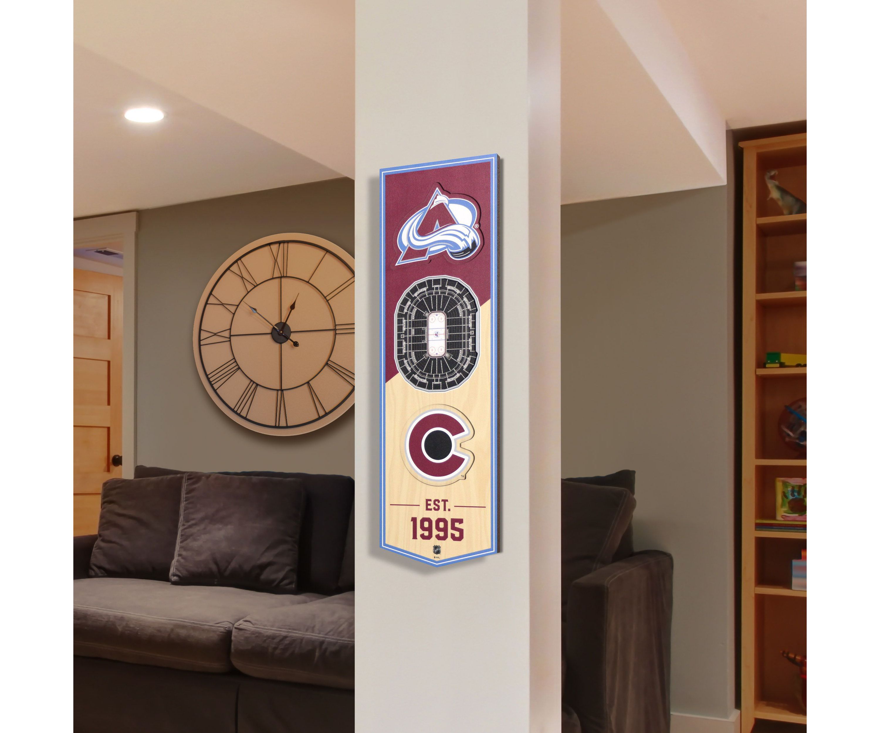 YouTheFan NHL Colorado Avalanche 3D Stadium 6x19 Banner -  Ball Arena