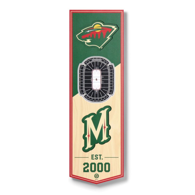 YouTheFan NHL Minnesota Wild 3D Stadium 6x19 Banner -  Xcel Energy Center