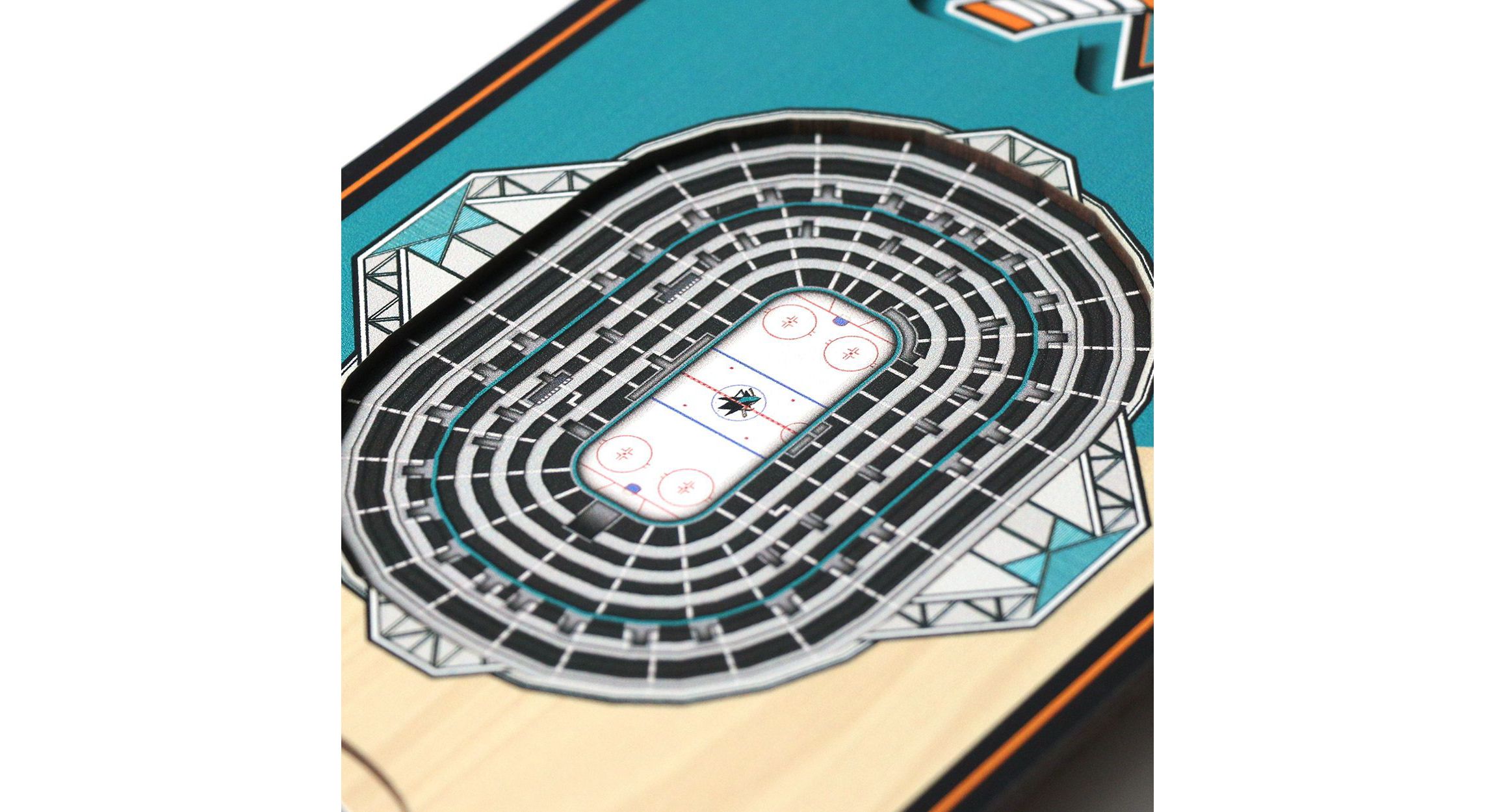 YouTheFan NHL San Jose Sharks 3D Stadium 6x19 Banner -  SAP Center at San Jose
