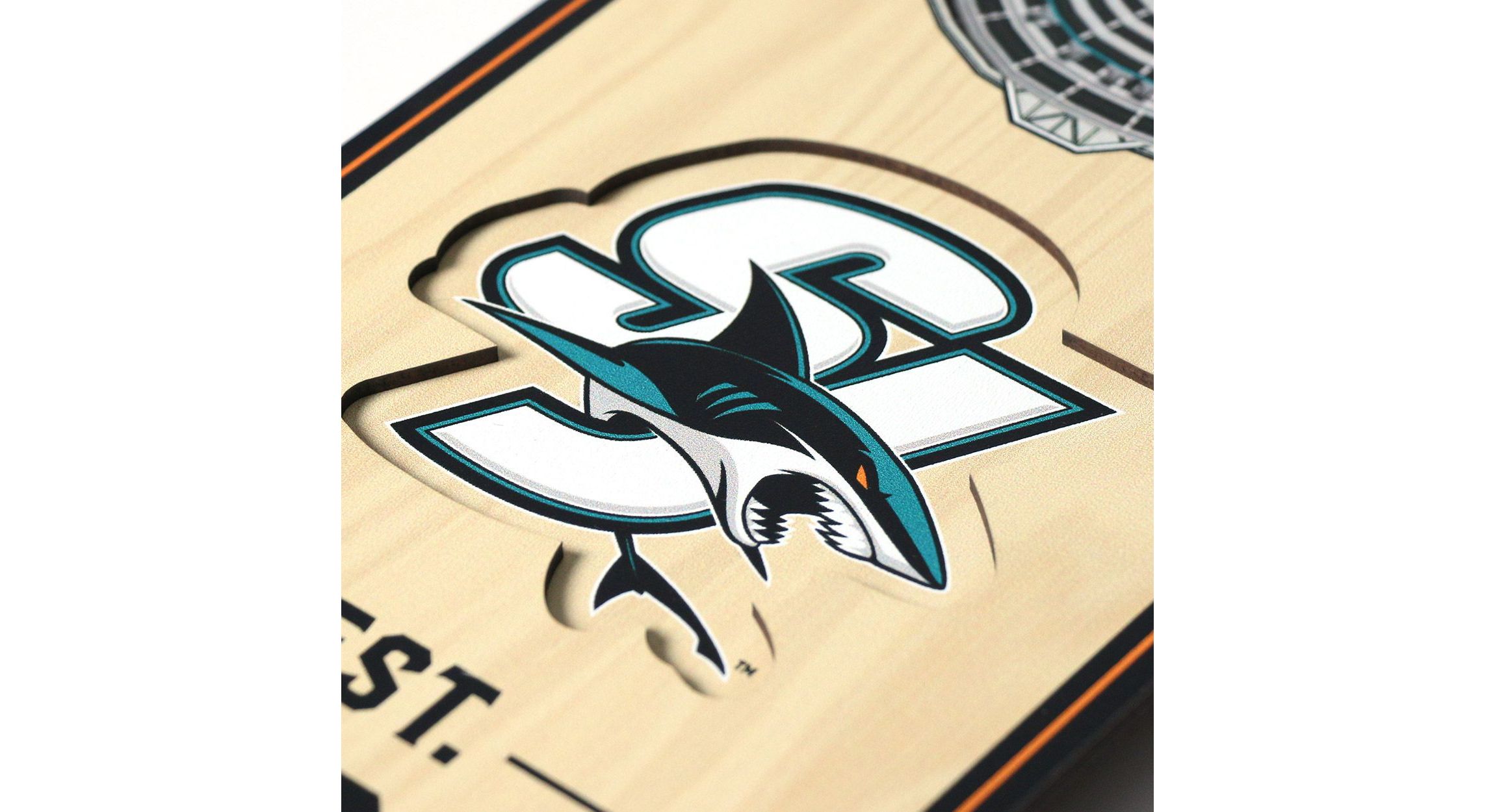 YouTheFan NHL San Jose Sharks 3D Stadium 6x19 Banner -  SAP Center at San Jose