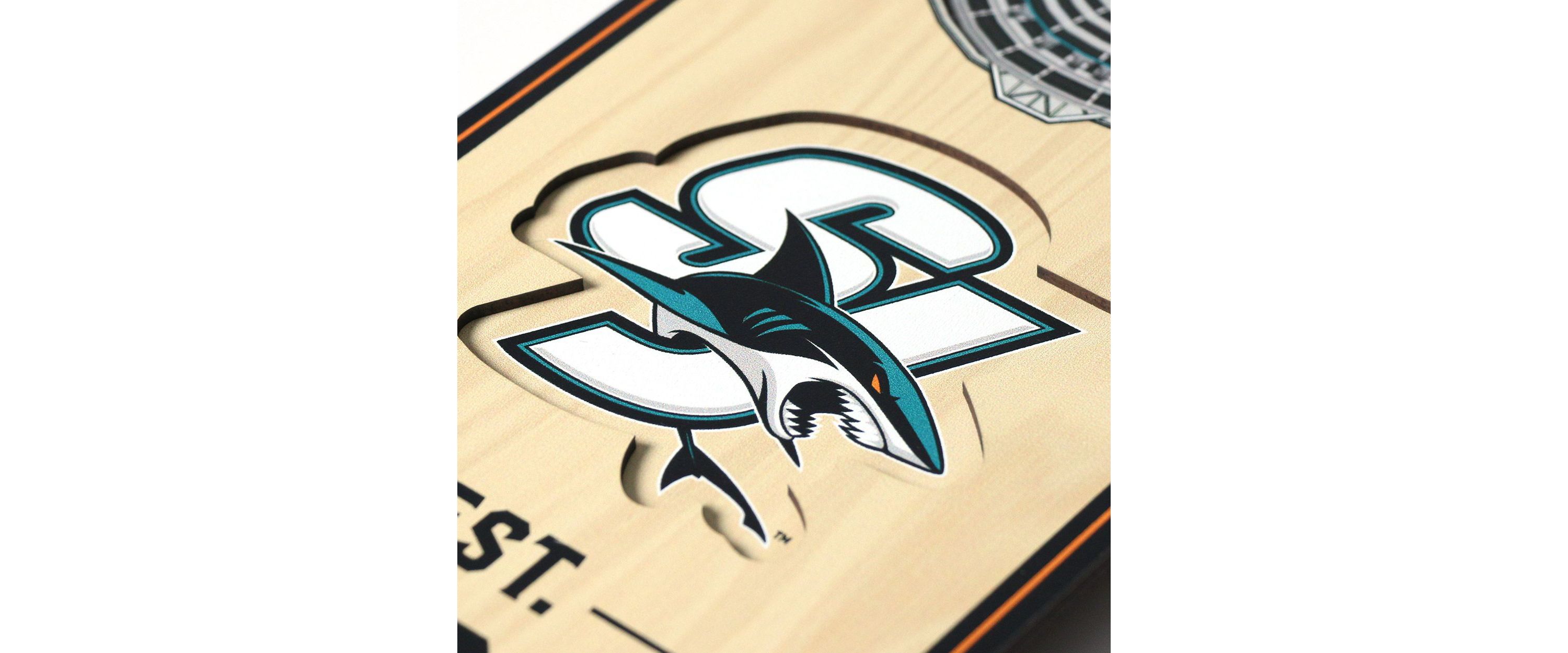 YouTheFan NHL San Jose Sharks 3D Stadium 6x19 Banner -  SAP Center at San Jose