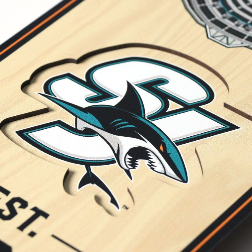 YouTheFan NHL San Jose Sharks 3D Stadium 6x19 Banner -  SAP Center at San Jose