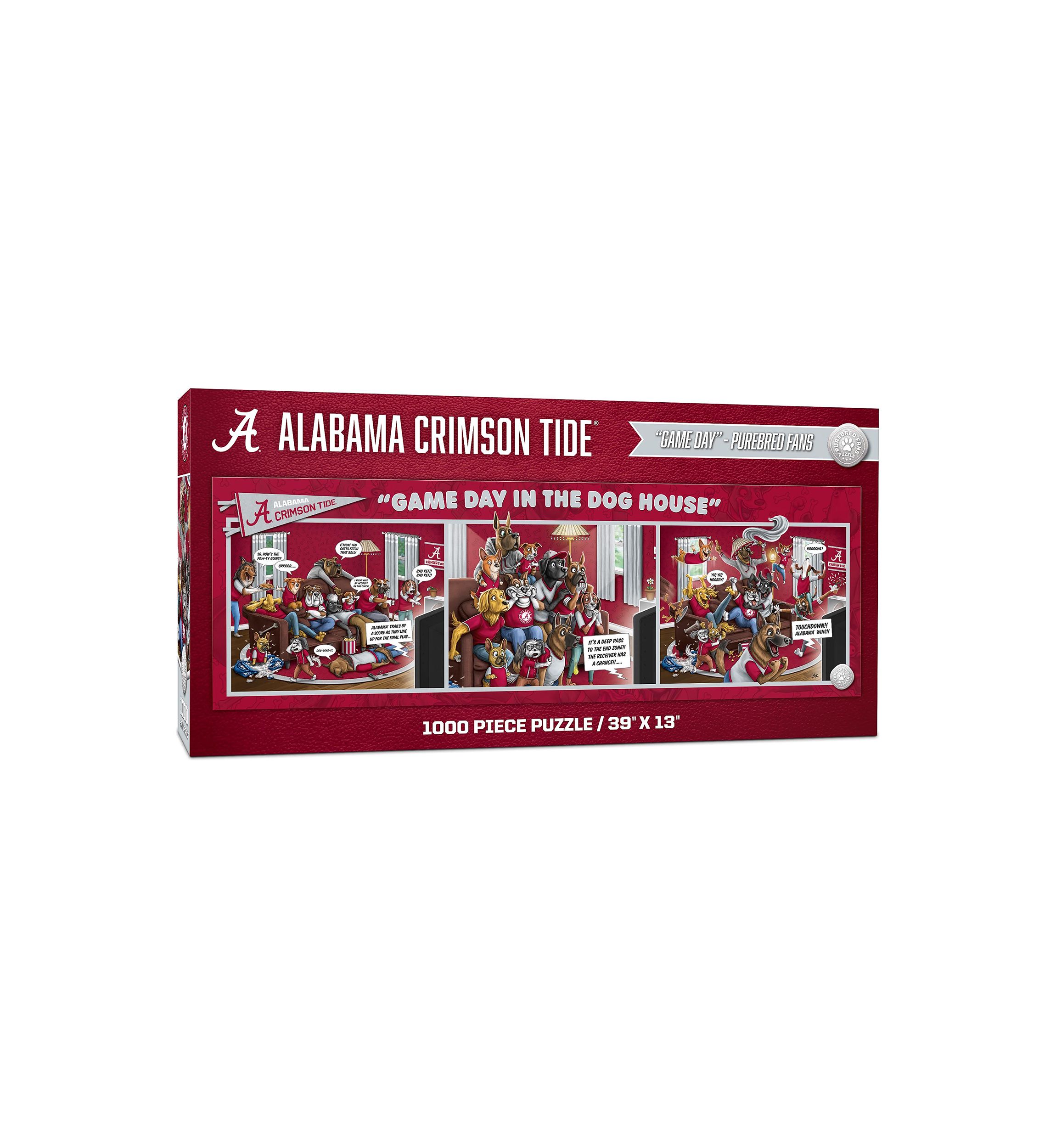 YouTheFan NCAA Alabama Crimson Tide Game Day in the Dog House 1000pc Puzzle