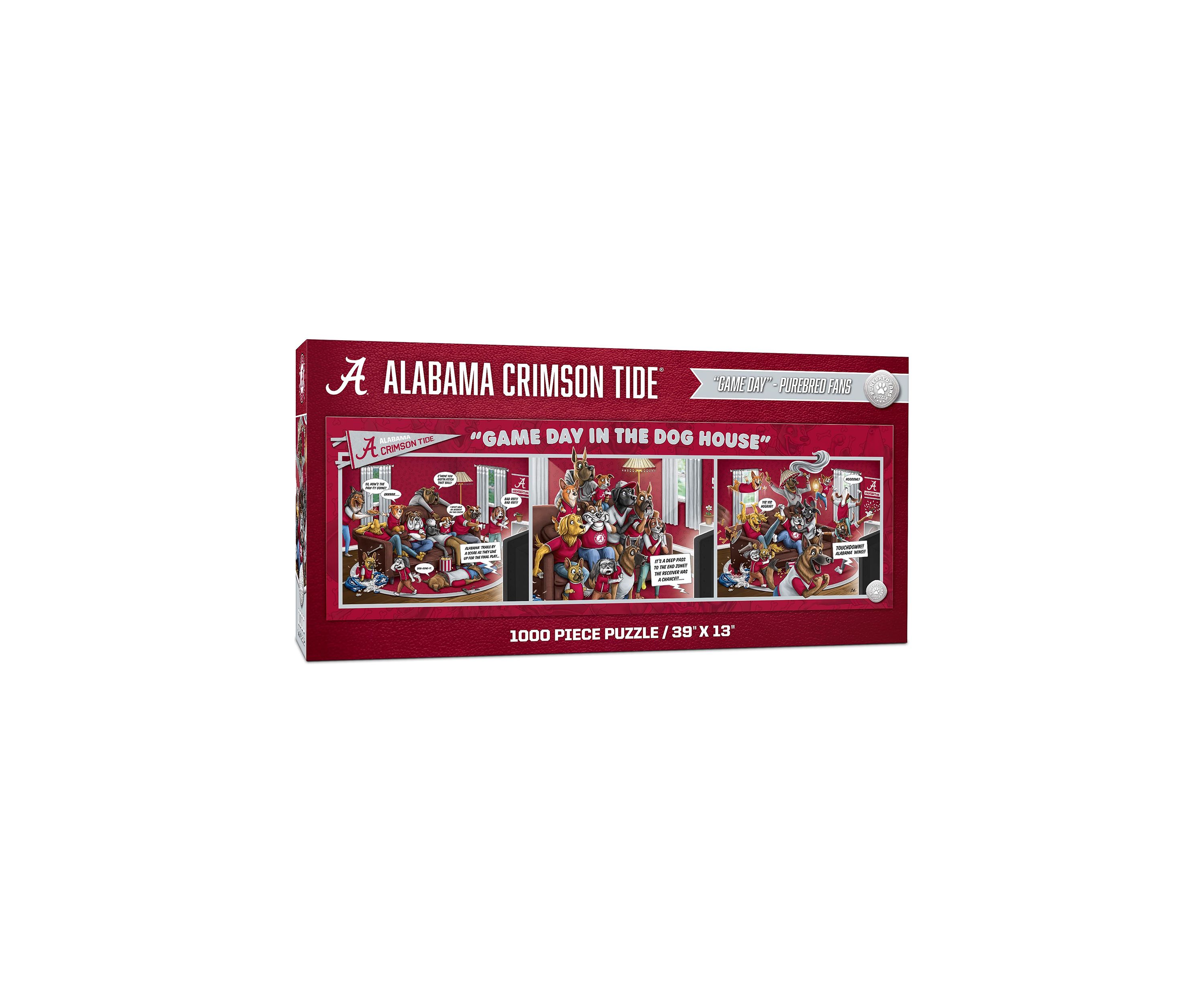 YouTheFan NCAA Alabama Crimson Tide Game Day in the Dog House 1000pc Puzzle