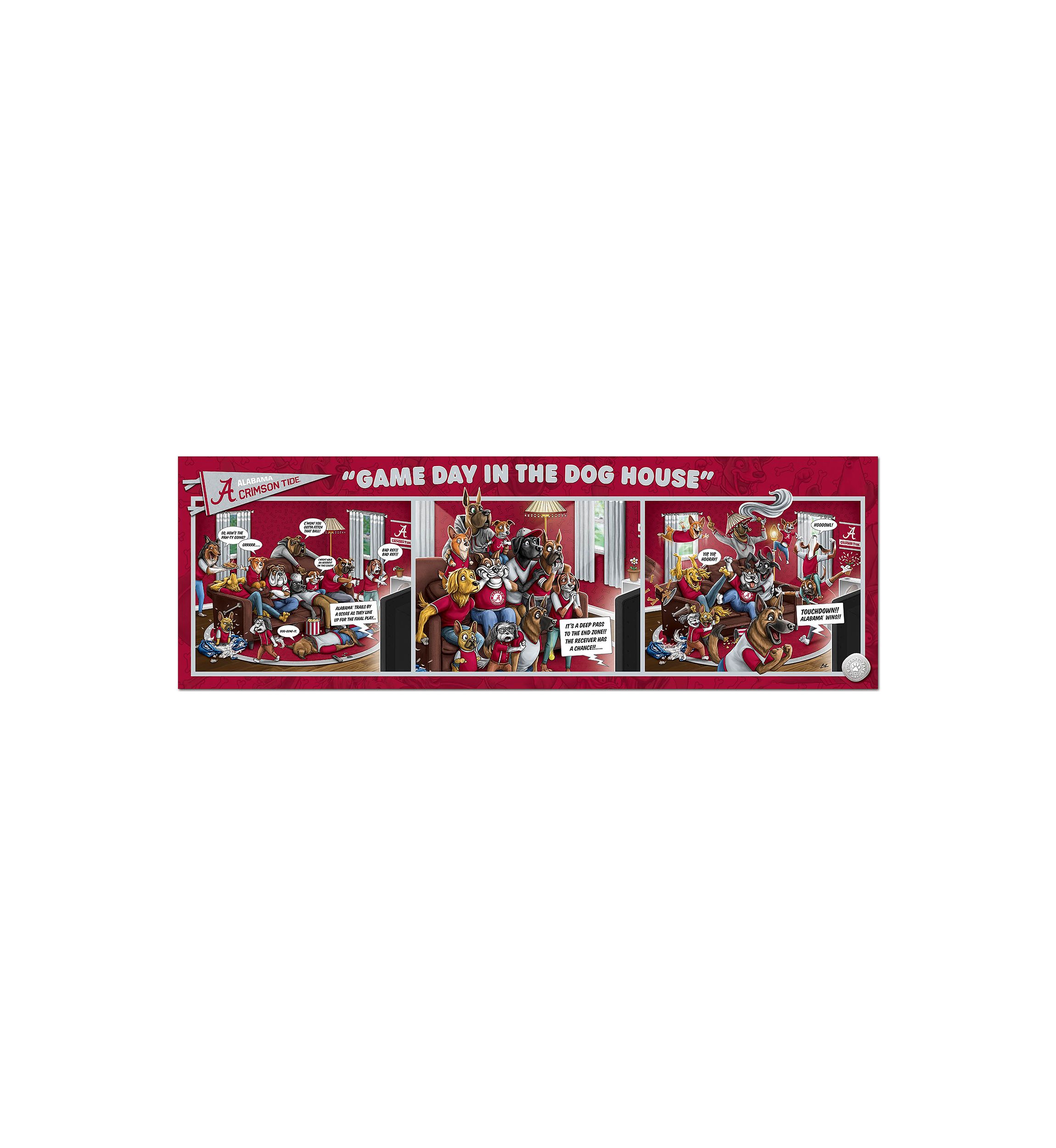 YouTheFan NCAA Alabama Crimson Tide Game Day in the Dog House 1000pc Puzzle