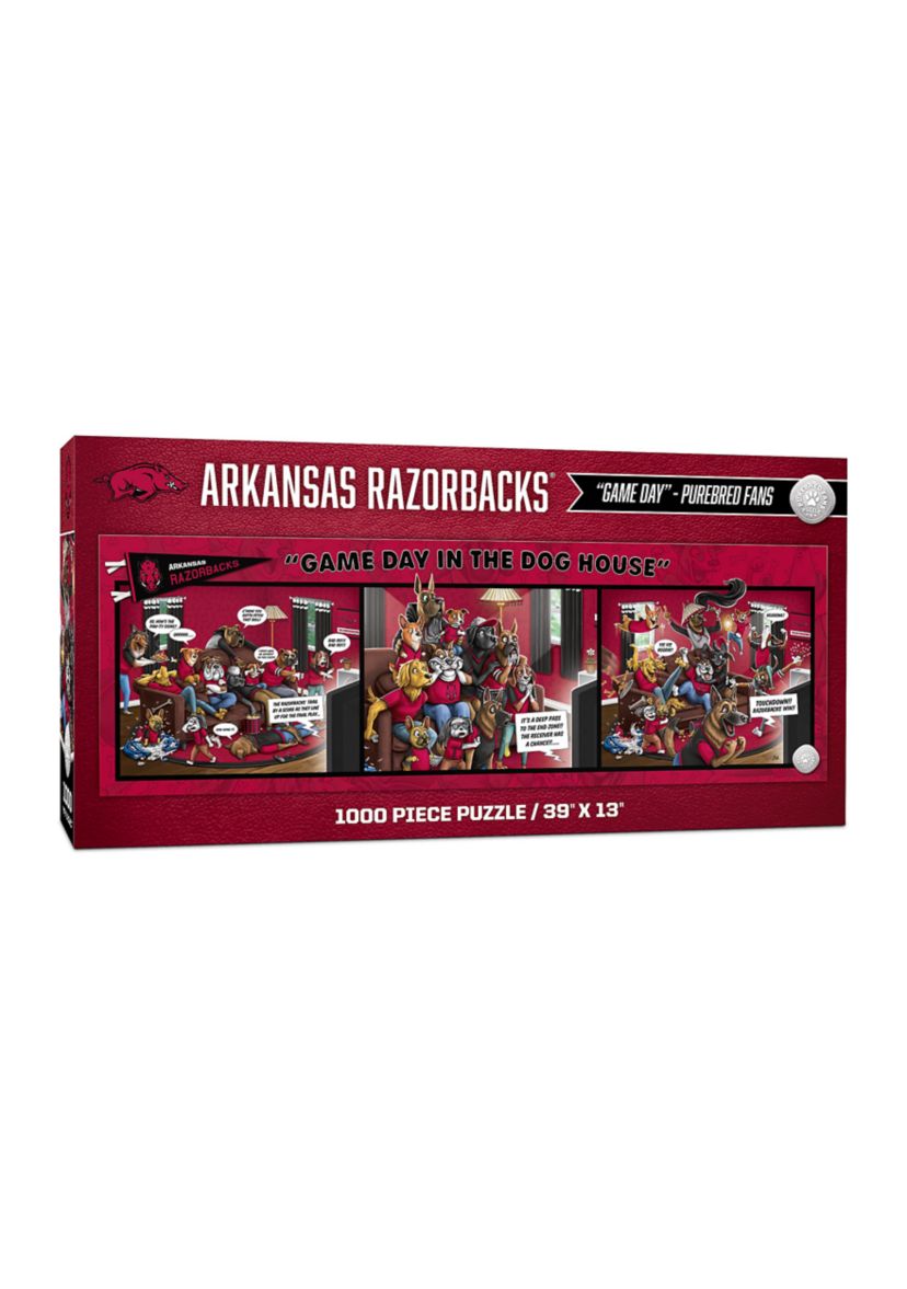 YouTheFan NCAA Arkansas Razorbacks Game Day in the Dog House 1000pc Puzzle