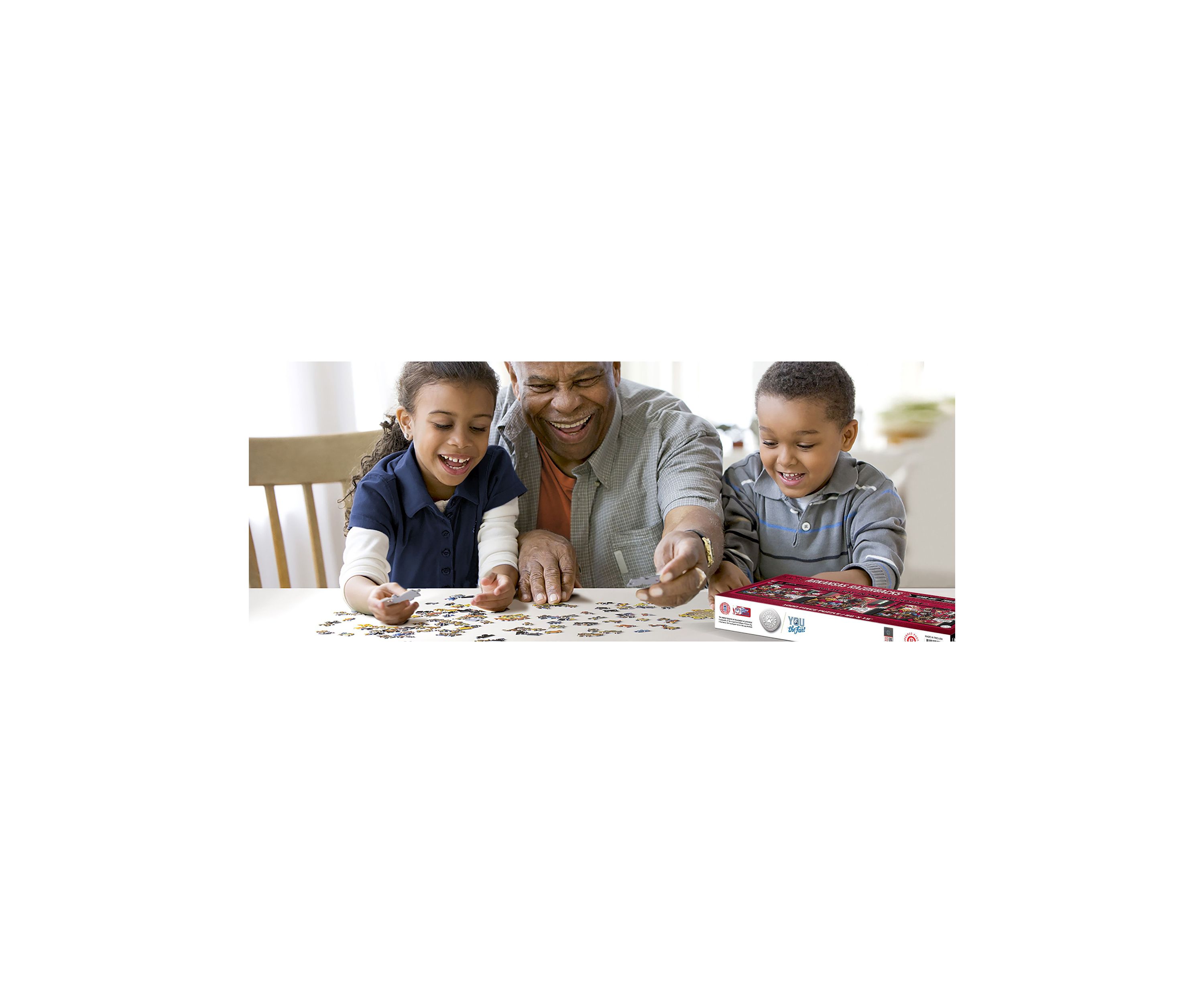 YouTheFan NCAA Arkansas Razorbacks Game Day in the Dog House 1000pc Puzzle