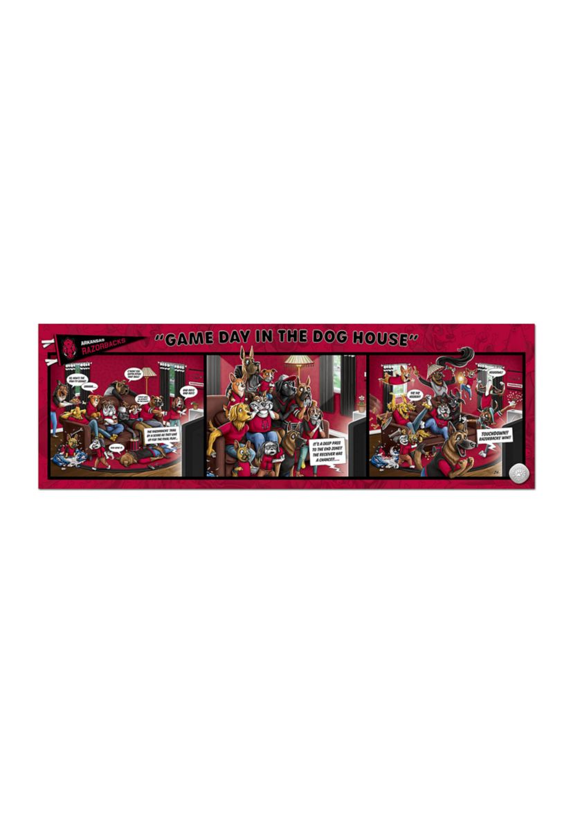 YouTheFan NCAA Arkansas Razorbacks Game Day in the Dog House 1000pc Puzzle