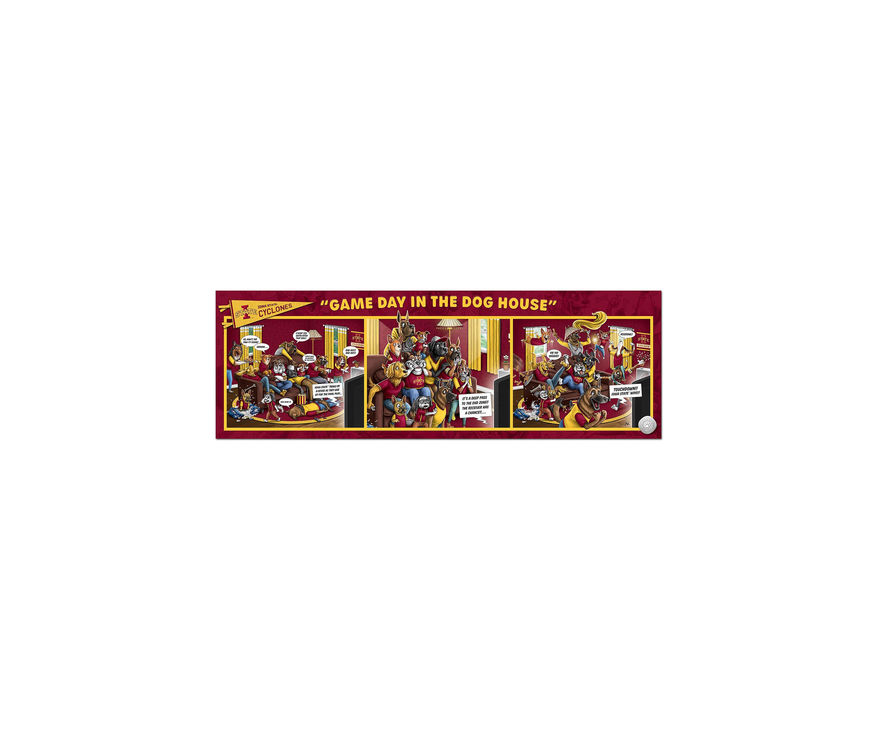 YouTheFan NCAA Iowa State Cyclones Game Day in the Dog House 1000pc Puzzle