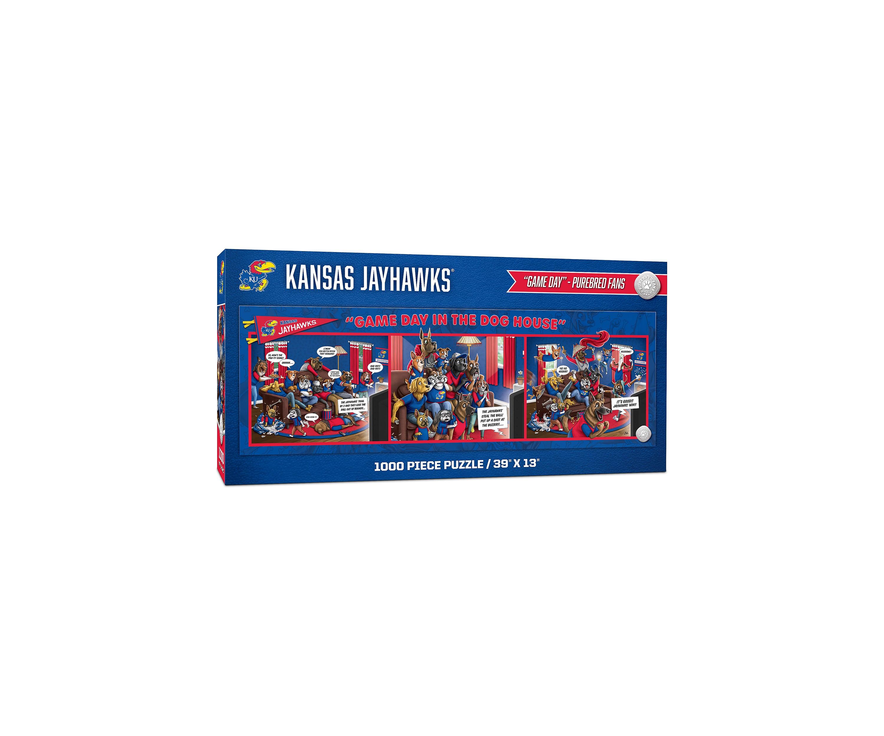 YouTheFan NCAA Kansas Jayhawks Game Day in the Dog House 1000pc Puzzle