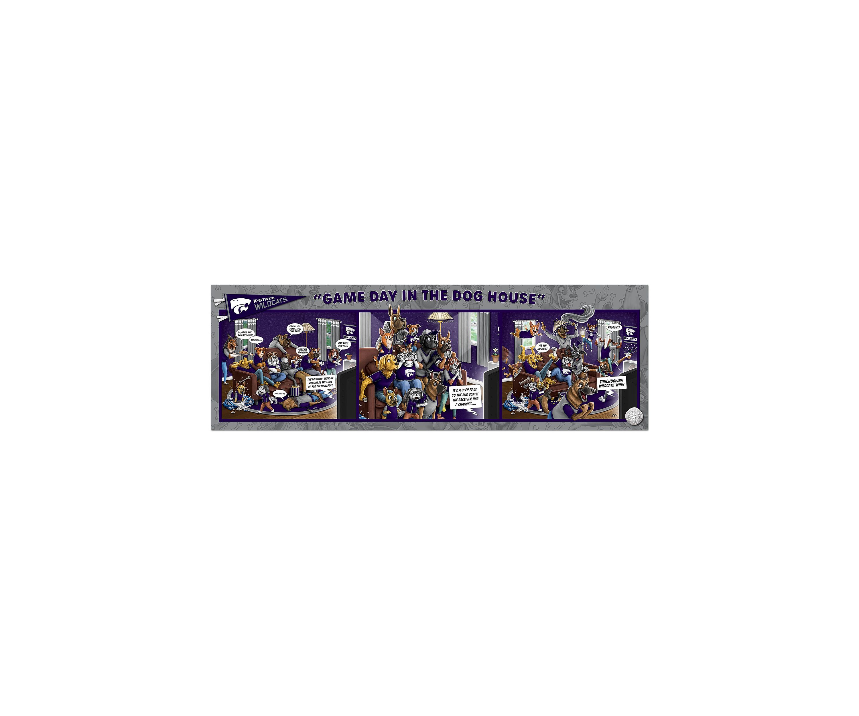 YouTheFan NCAA Kansas State Wildcats Game Day in the Dog House 1000pc Puzzle