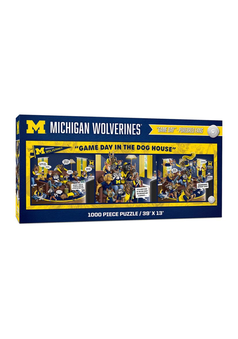 YouTheFan NCAA Michigan Wolverines Game Day in the Dog House 1000pc Puzzle