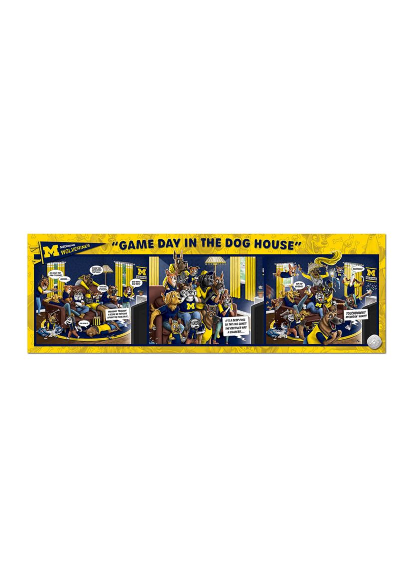 YouTheFan NCAA Michigan Wolverines Game Day in the Dog House 1000pc Puzzle