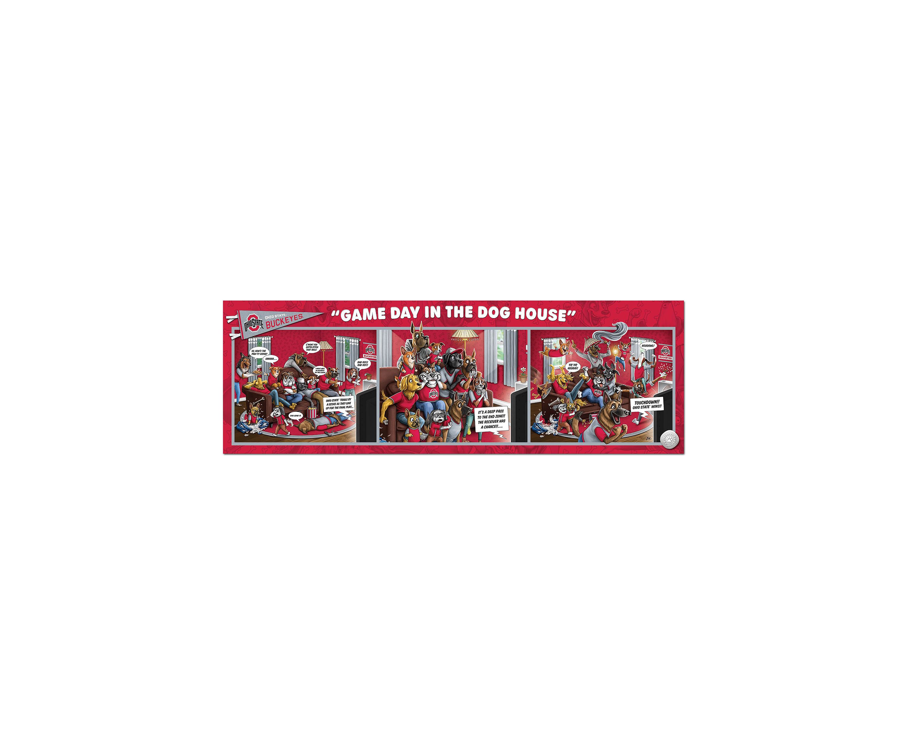 YouTheFan NCAA Ohio State Buckeyes Game Day in the Dog House 1000pc Puzzle