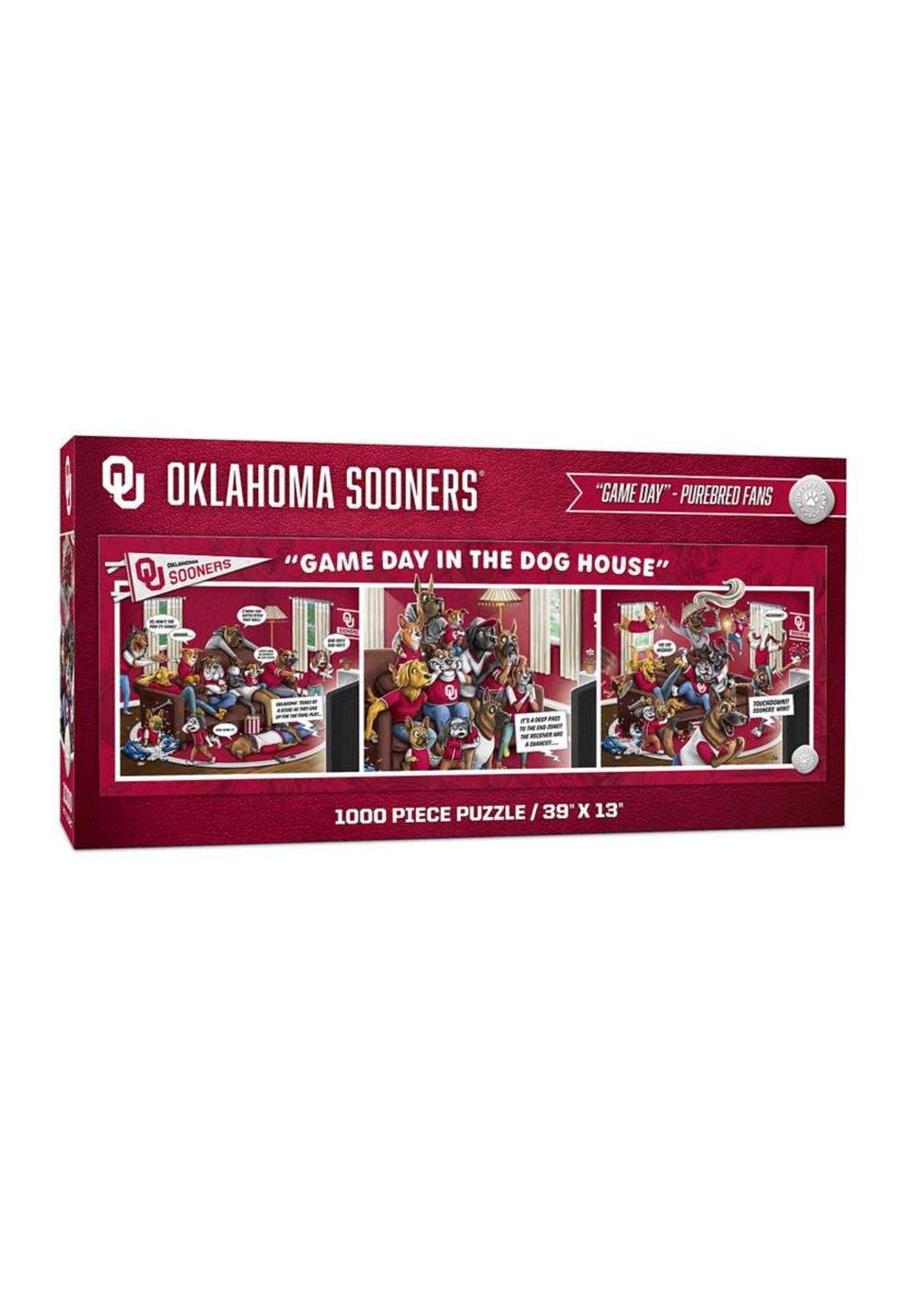 YouTheFan NCAA Oklahoma Sooners Game Day in the Dog House 1000pc Puzzle